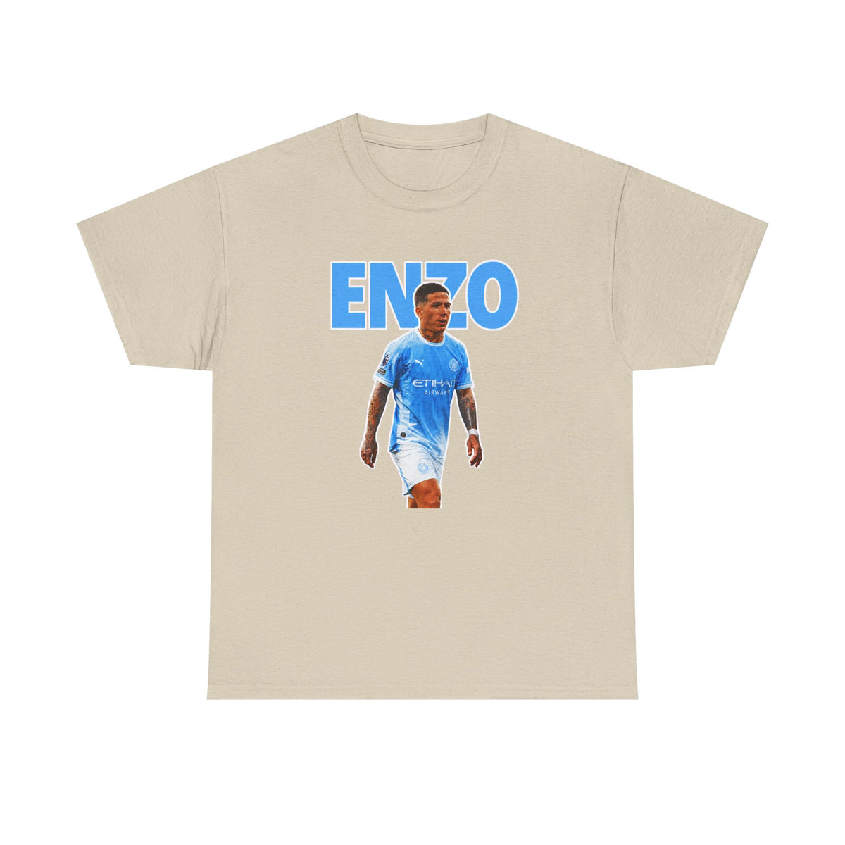 Enzo Fernandez Manchester City Inspired Cotton T-Shirt