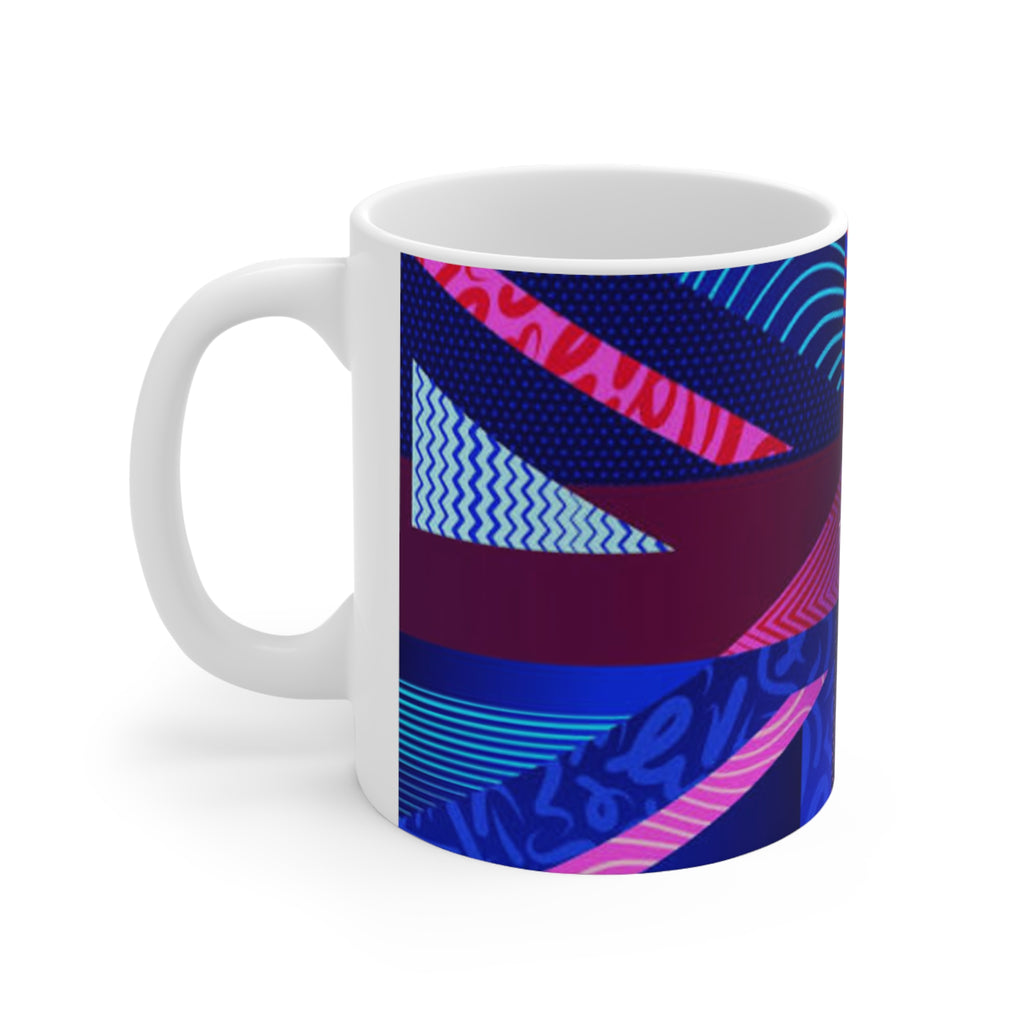 Team GB Olympic Ceramic Mug — Bold Union Jack Pattern (11oz & 15oz)