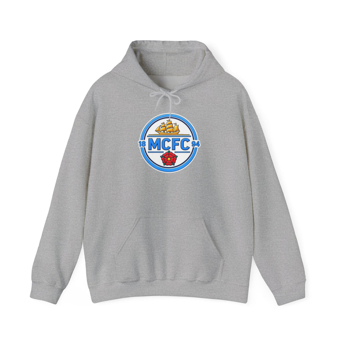 MCFC Logo Hoodie – Vintage Football Club Crest Pullover