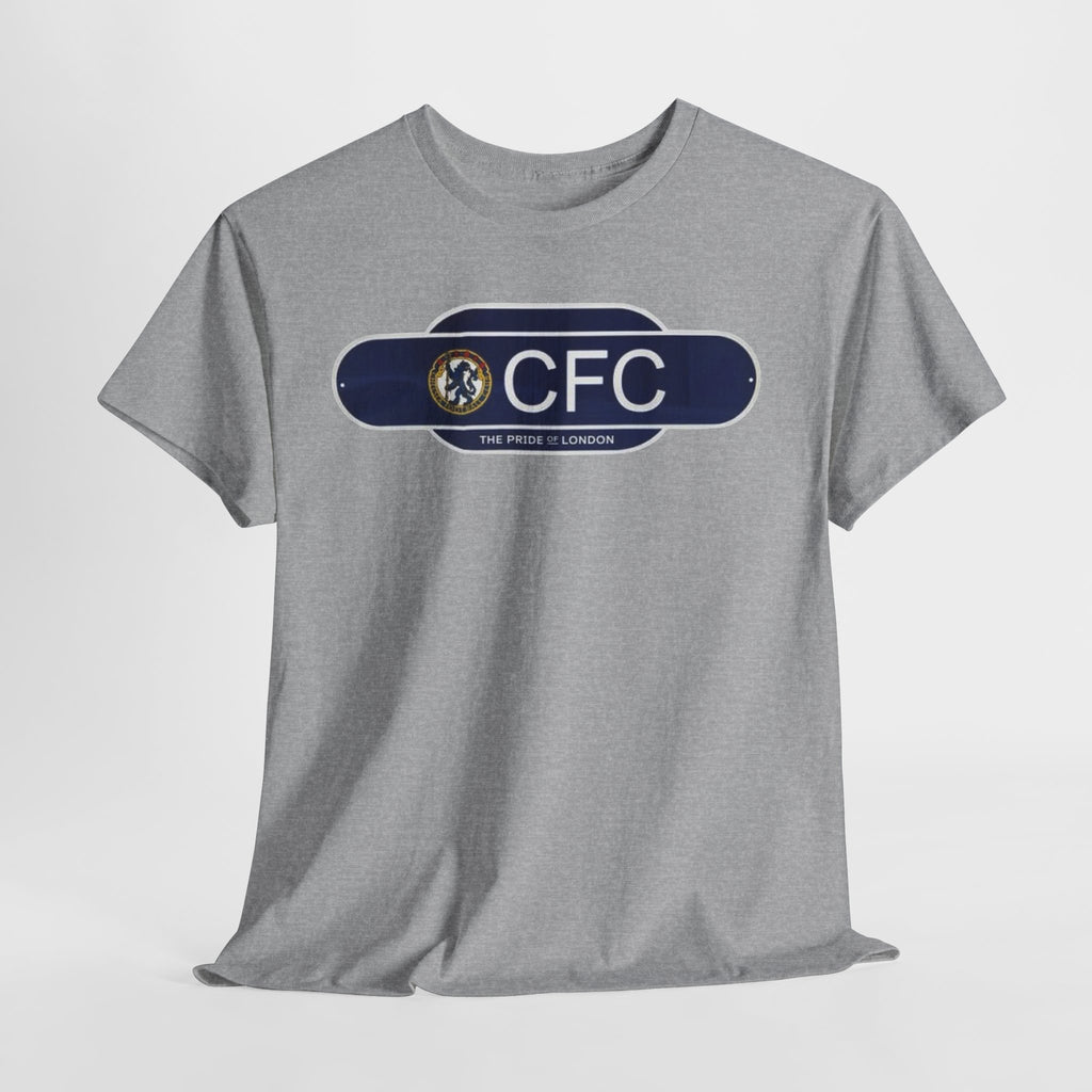 Chelsea Railway Sign Crest Logo T‑Shirt — Retro Football Badge Tee