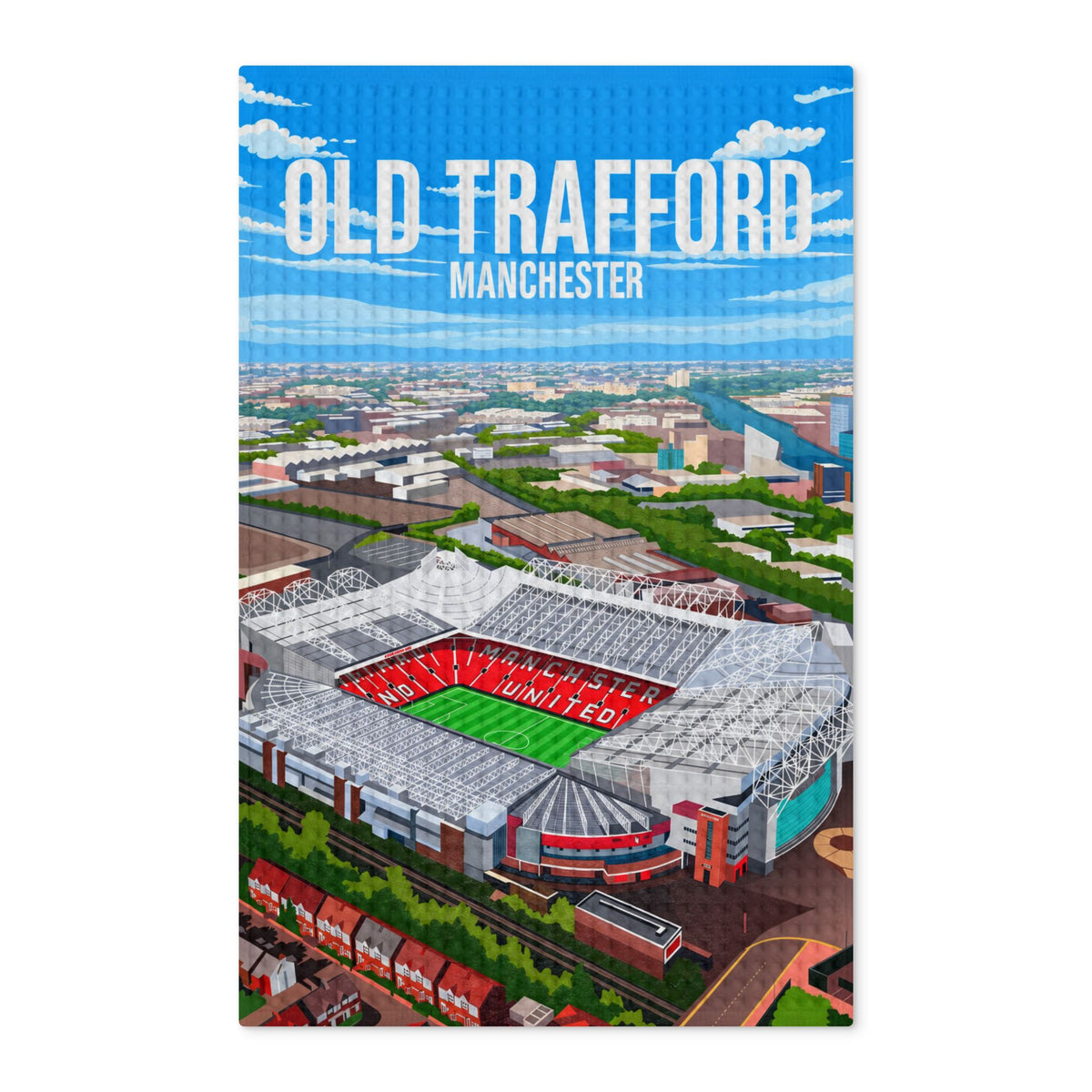 Old Trafford Manchester United Inspired Tea Towel