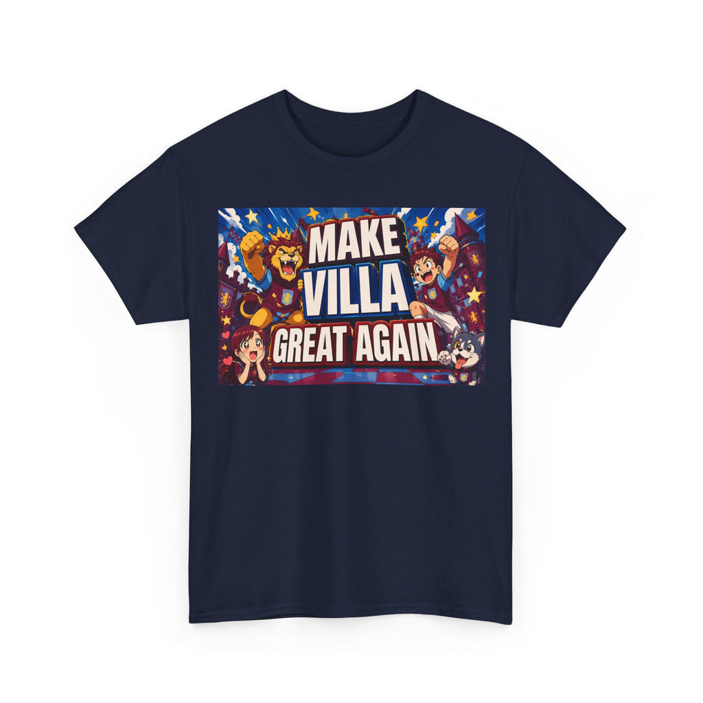 Aston VIlla Make Villa Great Again T-Shirt — Funny Political Parody Tee