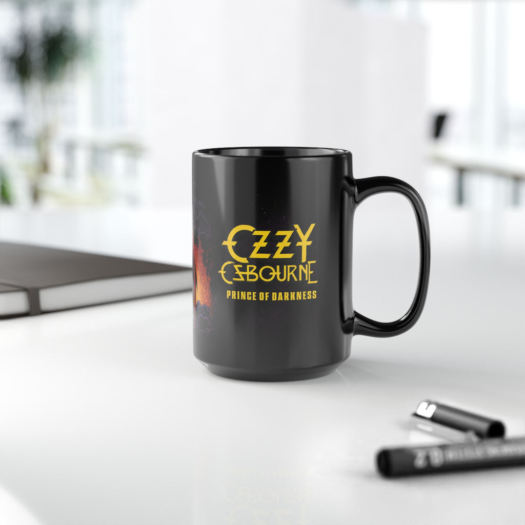 Ozzy Osbourne "Prince of Darkness" Black Mug — Rock Band Coffee Cup