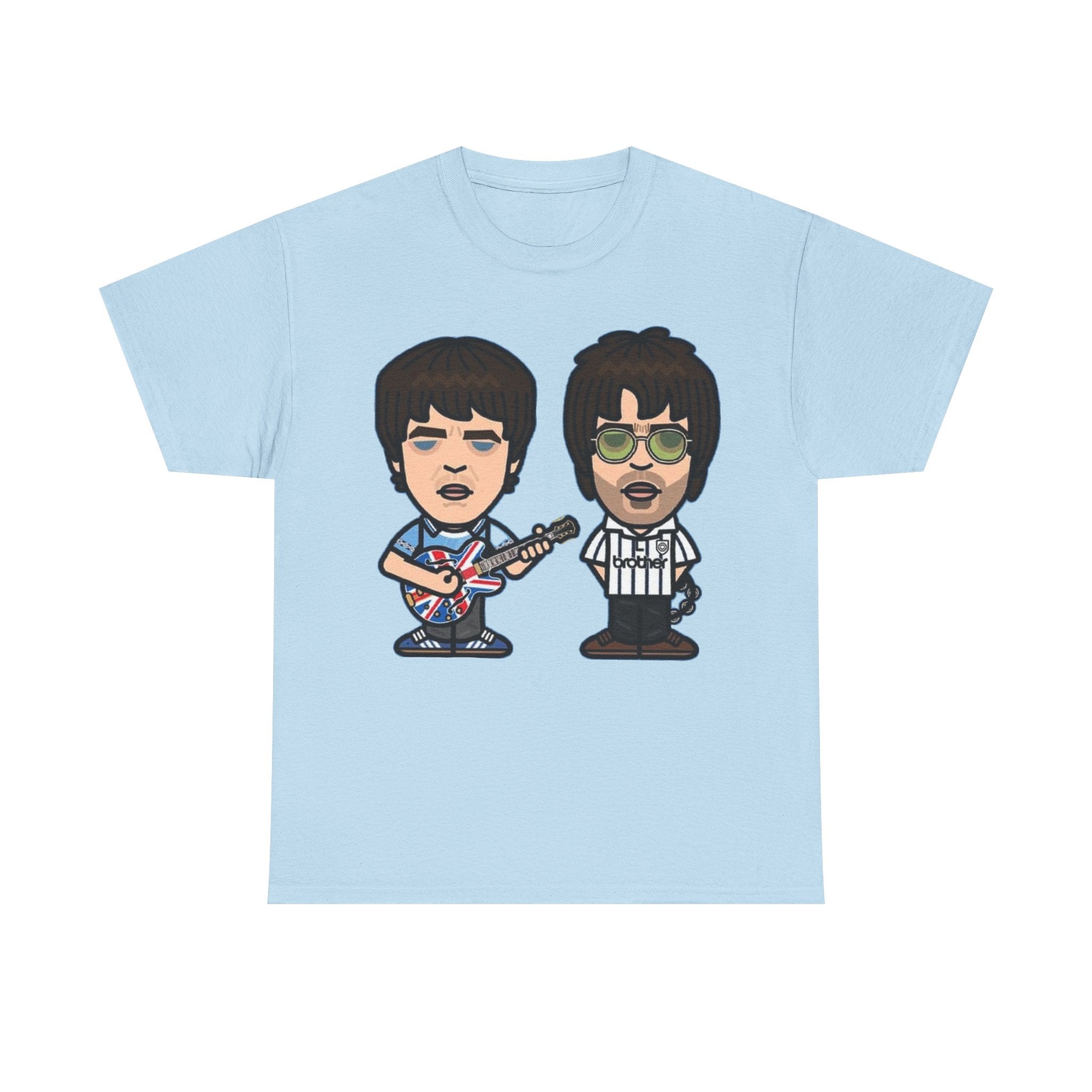 Oasis Noel & Liam Cartoon Rock Duo T-Shirt