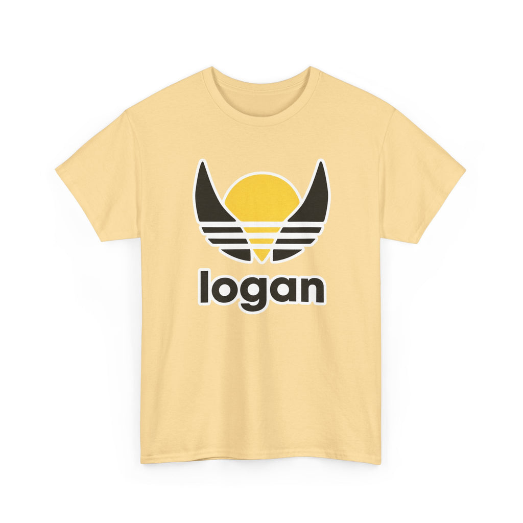 T‑Shirt — 'logan' Retro Sunrise Logo Cotton Tee