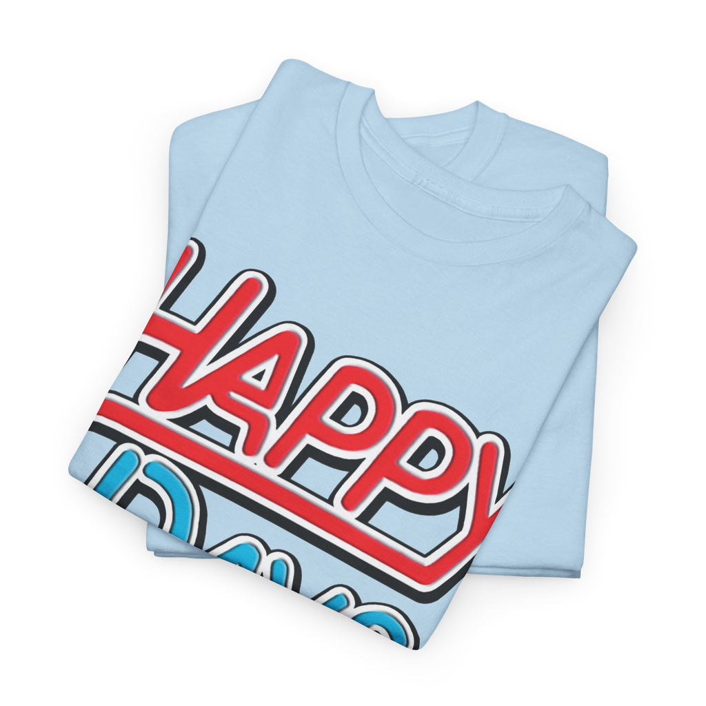 Happy Days T-Shirt — Retro Red & Blue Inspired Graphic Cotton T-shirt