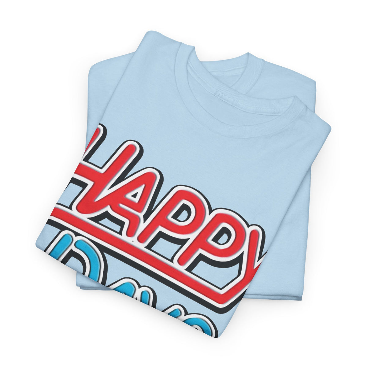 Happy Days T-Shirt — Retro Red & Blue Inspired Graphic Cotton T-shirt