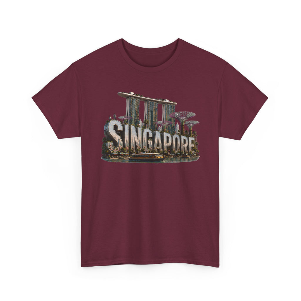 Singapore Skyline T-Shirt — Marina Bay Sands & Supertree Graphic Tee