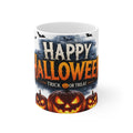 Happy Halloween Coffee Mug — Jack-o'-Lantern Pumpkin Trick or Treat Ceramic Mug (11oz & 15oz)