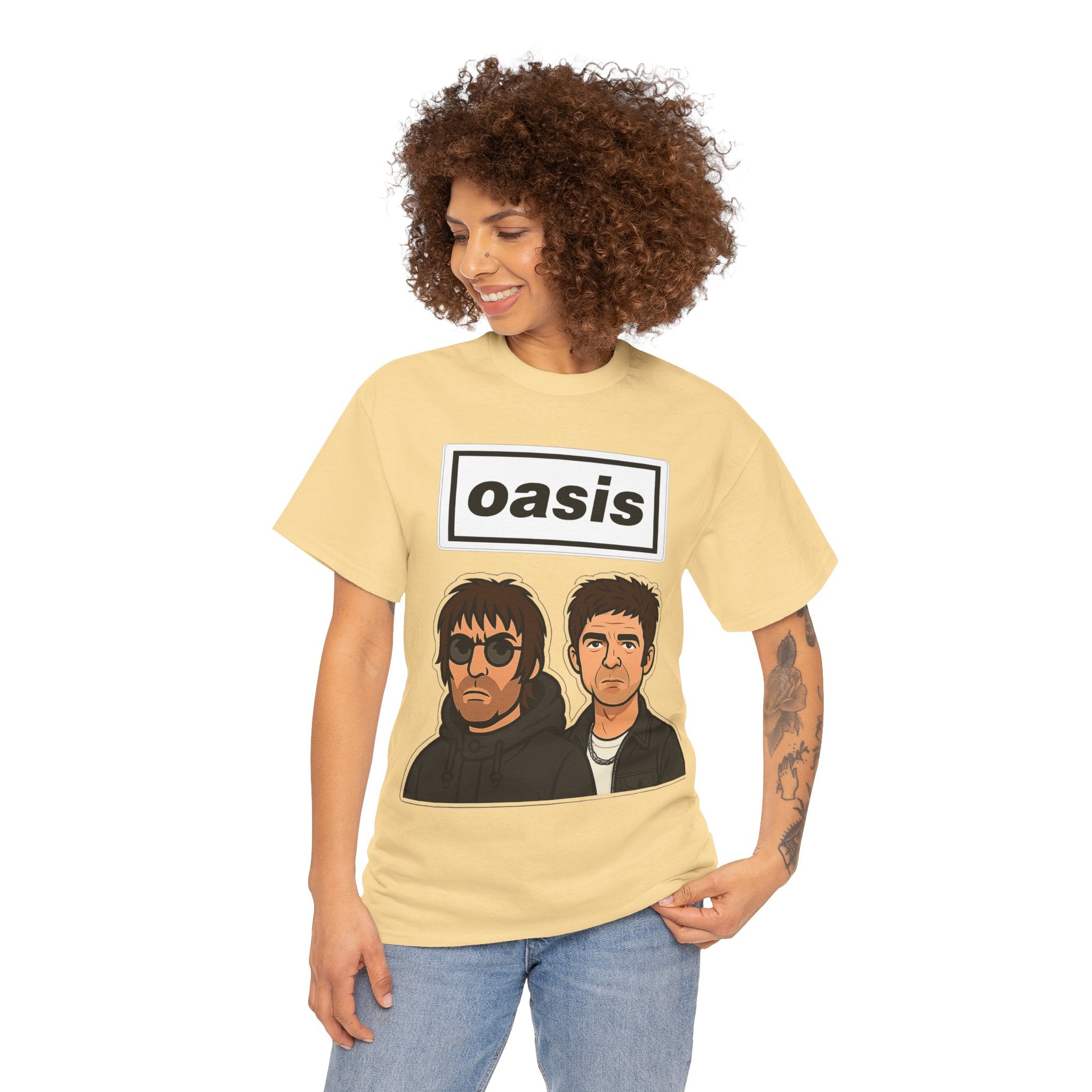 Oasis Inspired Unofficial Band Logo Tee — 'oasis' Graphic T-Shirt