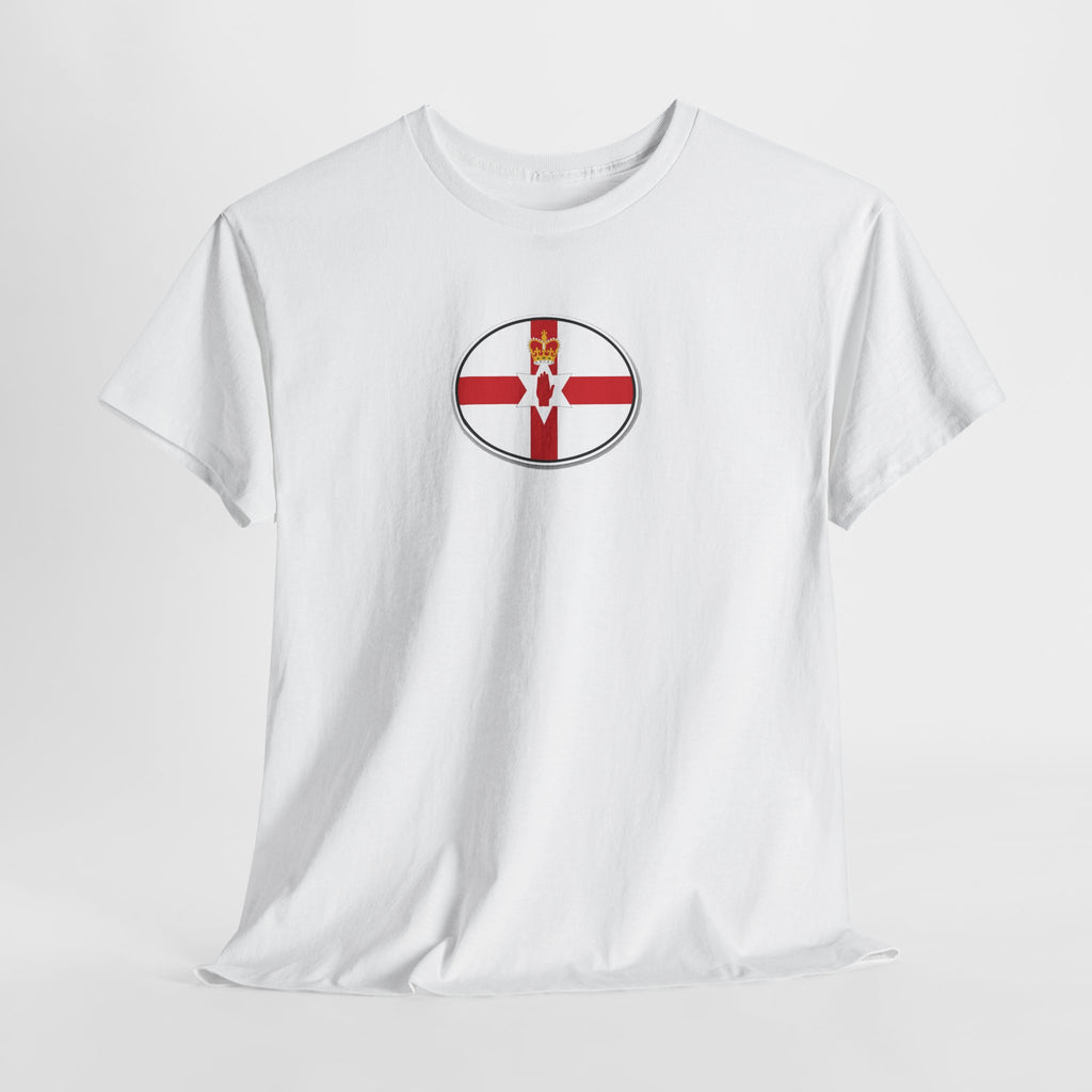 Northern Ireland Flag T‑Shirt — Small Oval Emblem Votton T-Shirt