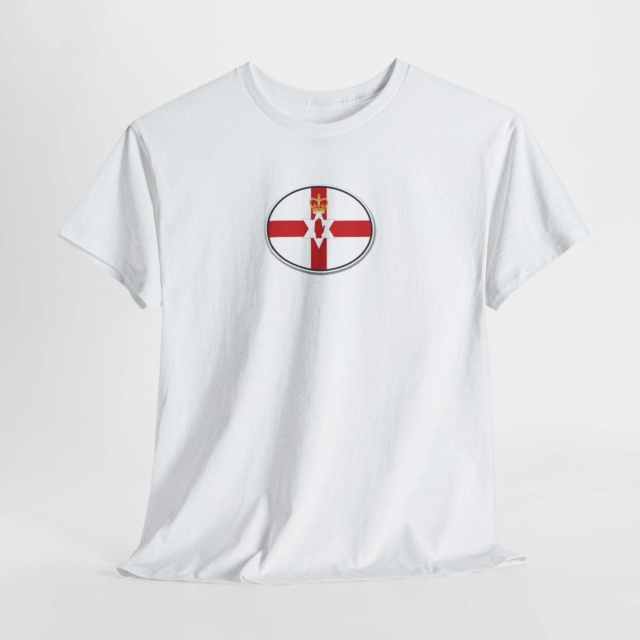 Northern Ireland Flag T‑Shirt — Small Oval Emblem Votton T-Shirt