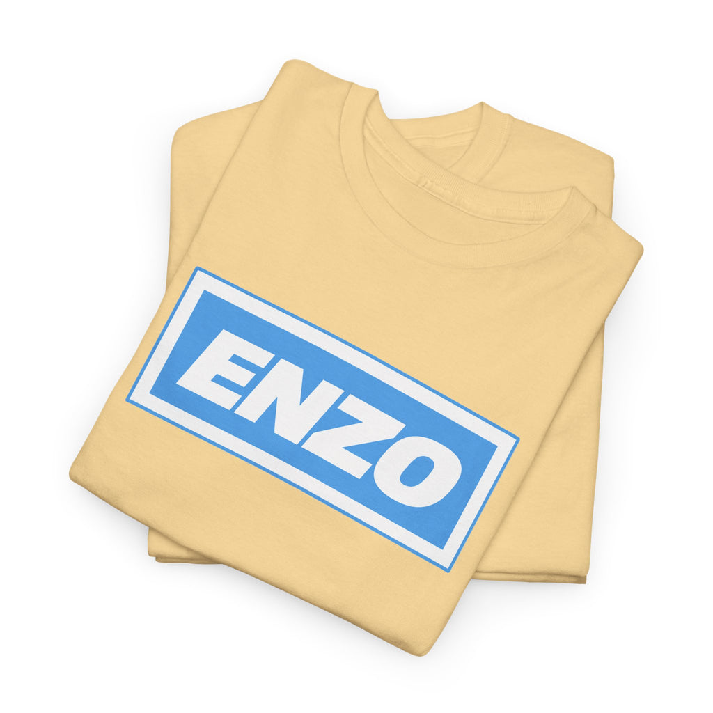 Enzo Man City Inspired Logo Tee — Classic Box-Logo Graphic T-Shirt