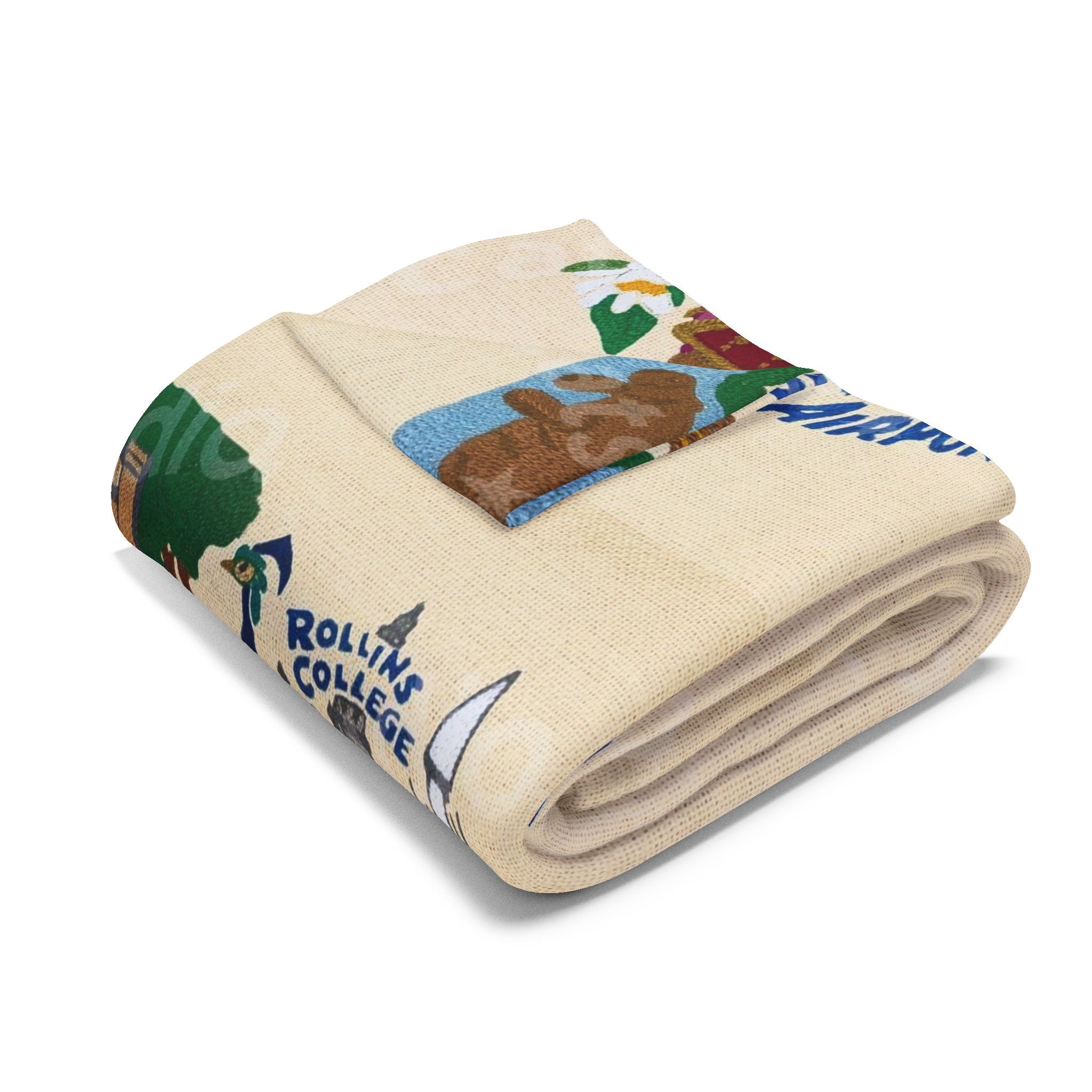 Orlando Vintage Map Fleece Blanket