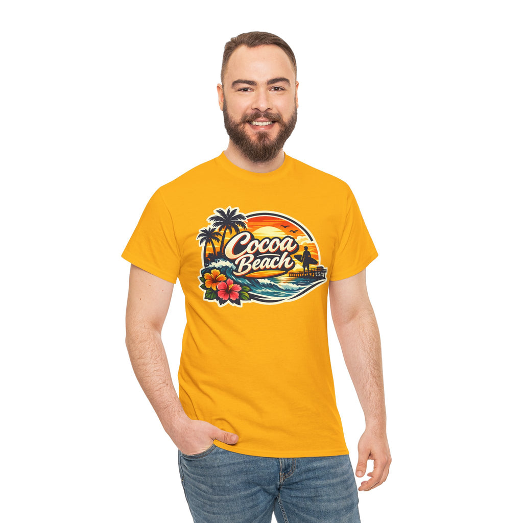 Cocoa Beach Vintage Sunset T-Shirt