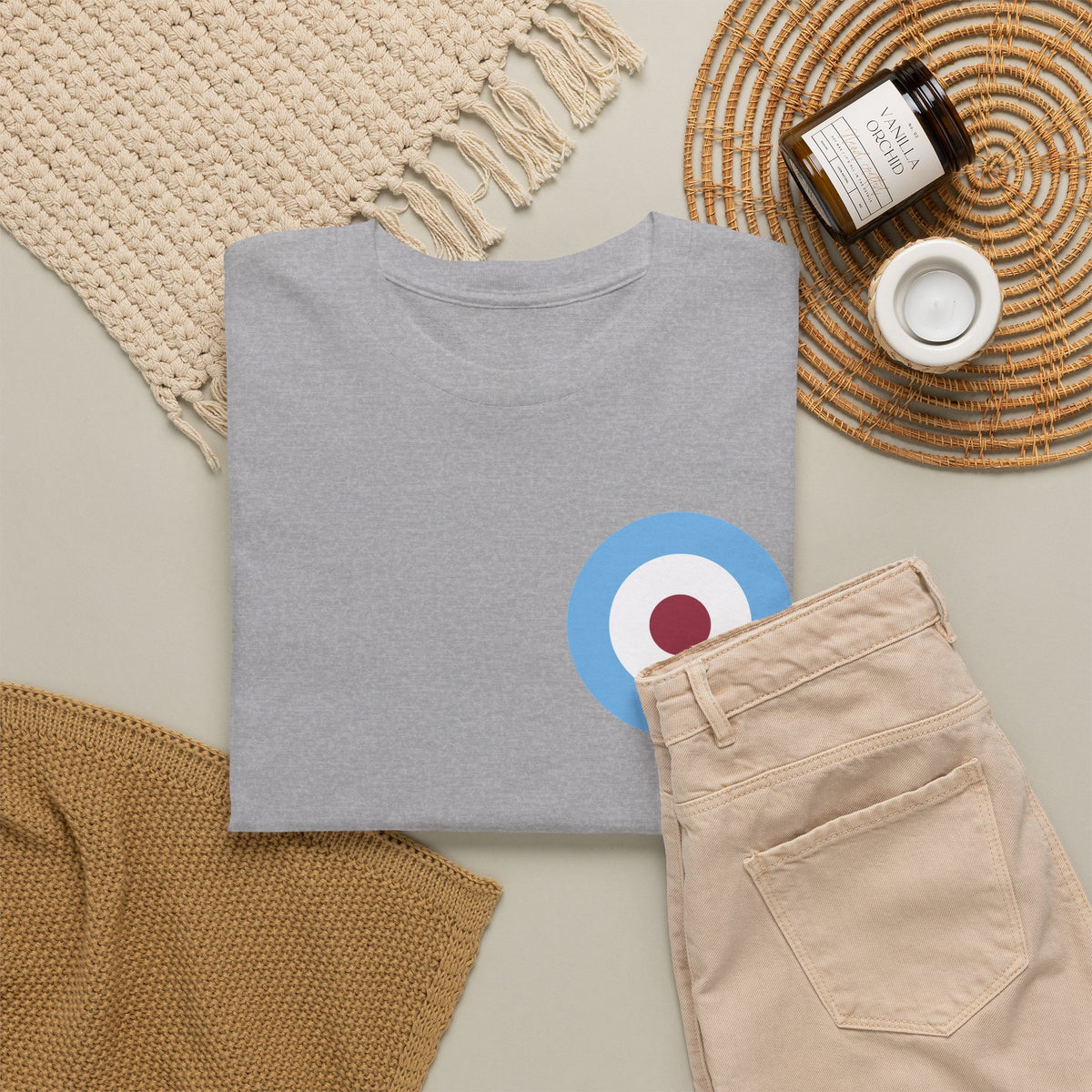 Manchester City Inspired Target Roundel Cotton T-Shirt