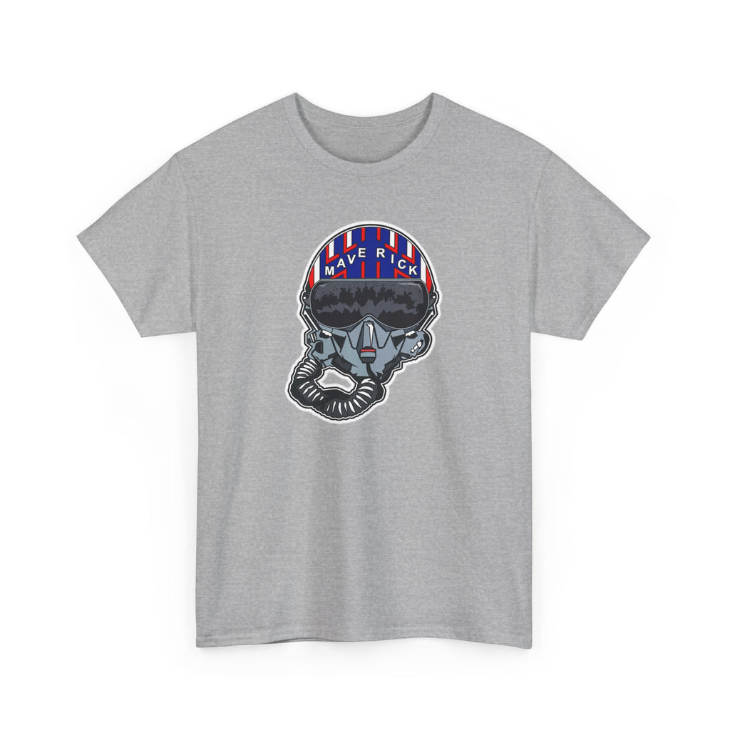 Skull Pilgrim Tee — Retro Striped 'Maverick' Helmet Graphic Shirt