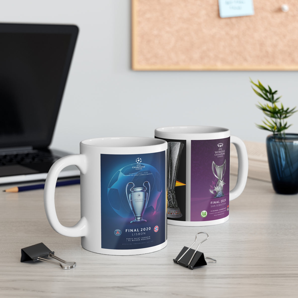 2020 UEFA Finals Programme Covers Inspried Ceramic Mug — (11oz & 15oz)