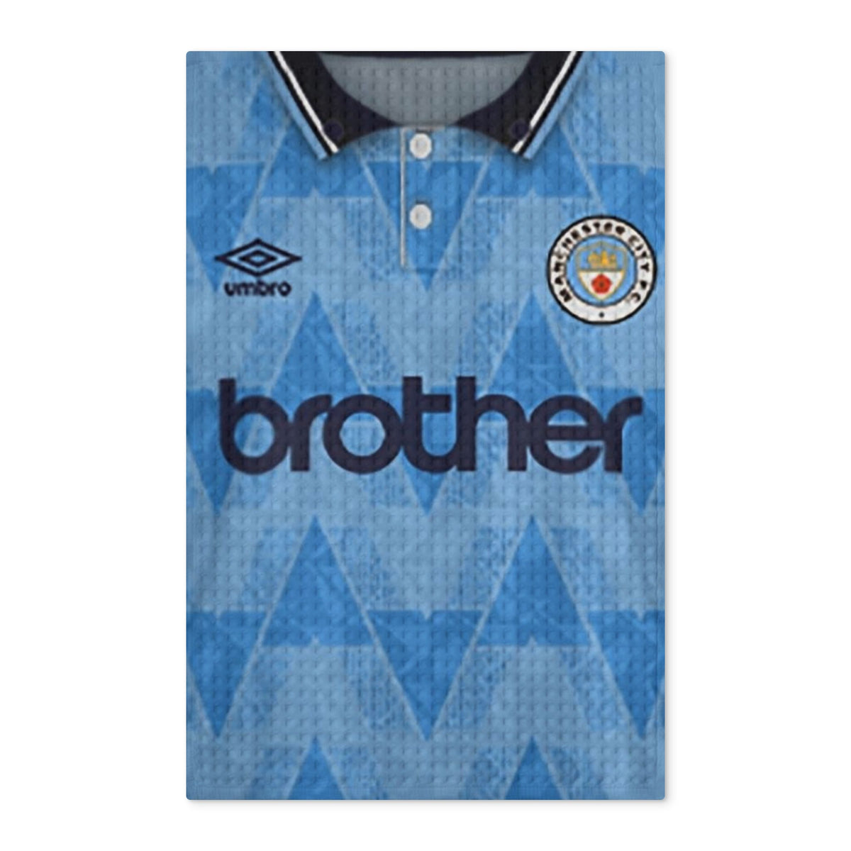 Manchester City Retro Jersey Tea Towel – Waffle Double-Sided Kitchen Towel