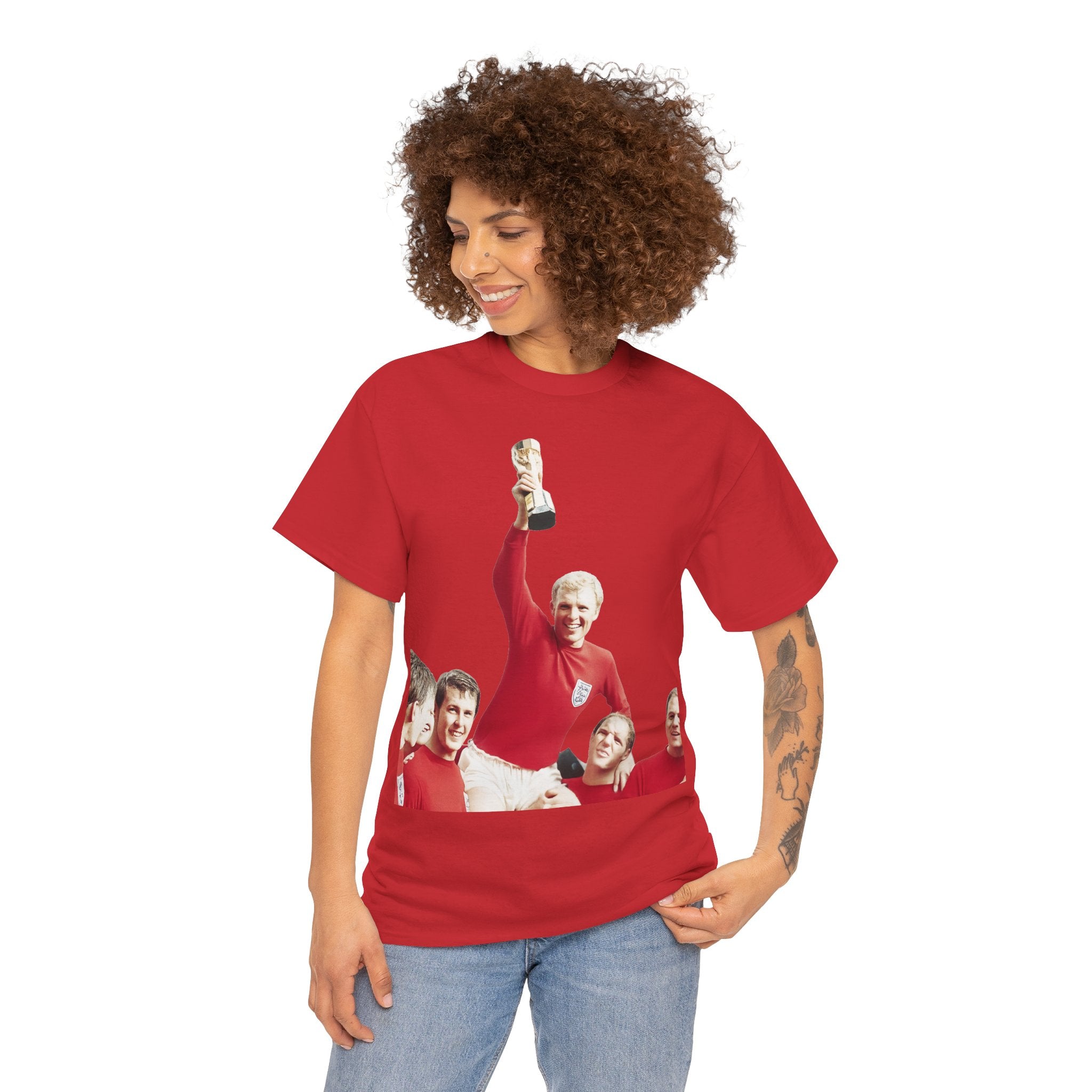 England 1966 World Cup Winners Tee — Retro Team Celebration T-Shirt