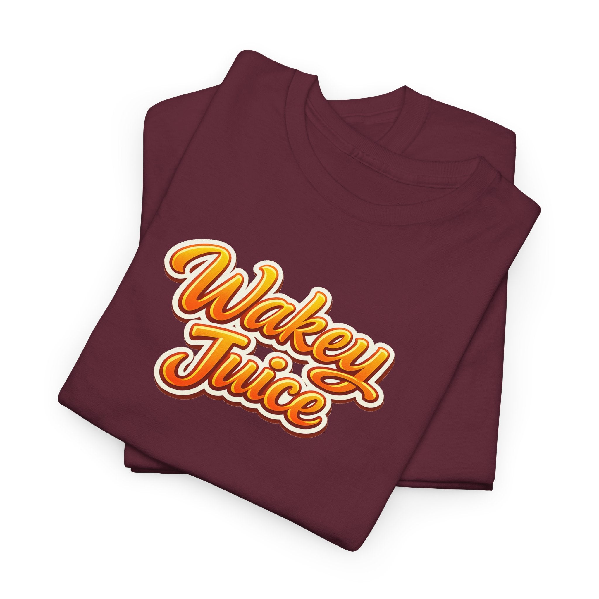 Wakey Juice T‑Shirt — Retro Orange Script Graphic Tee