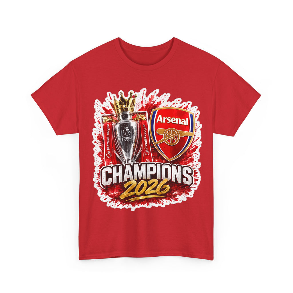 Arsenal Premier League Champions 2026 Inspired Cotton T-Shirt