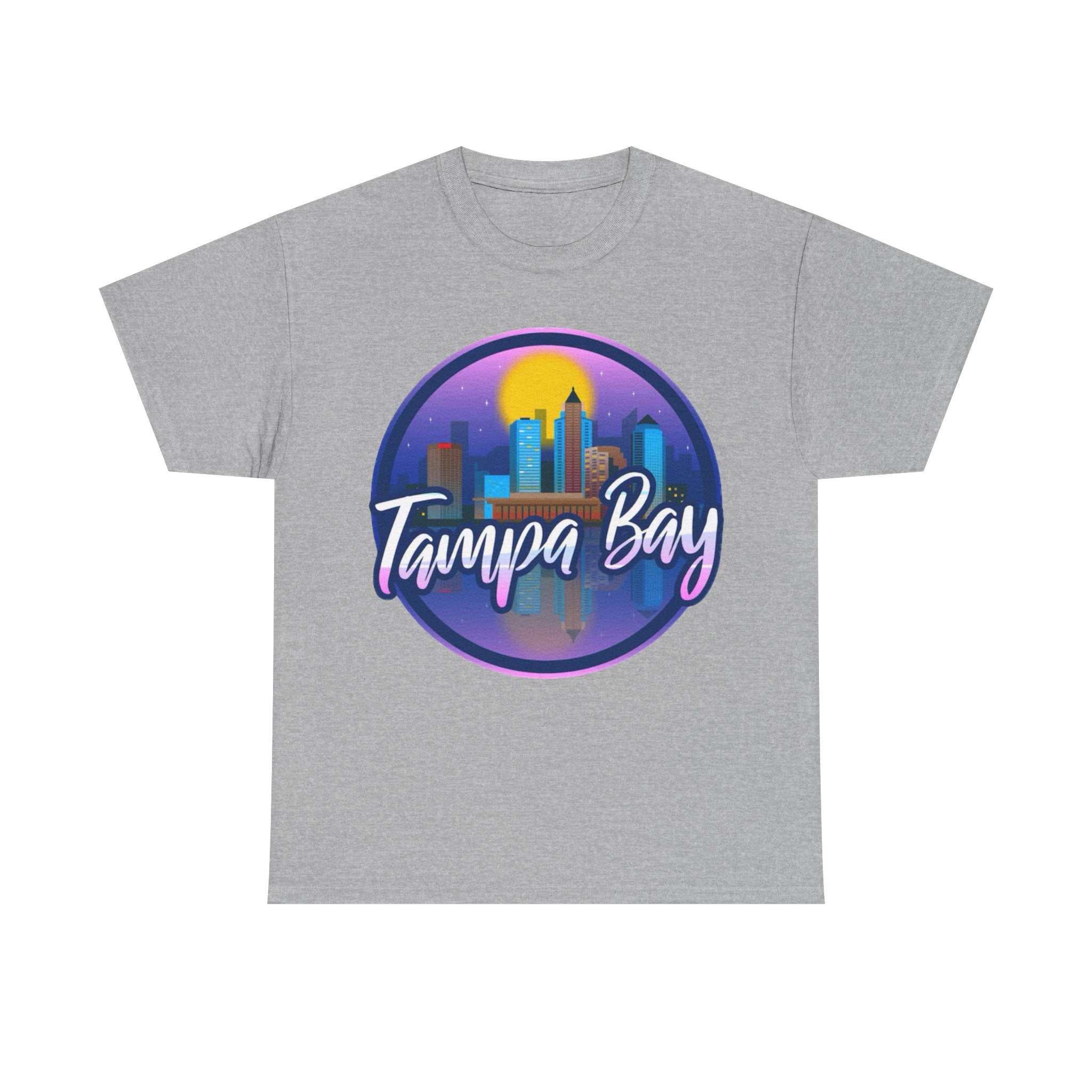 Tampa Bay Skyline T-Shirt — Retro Sunset Cityscape Tee