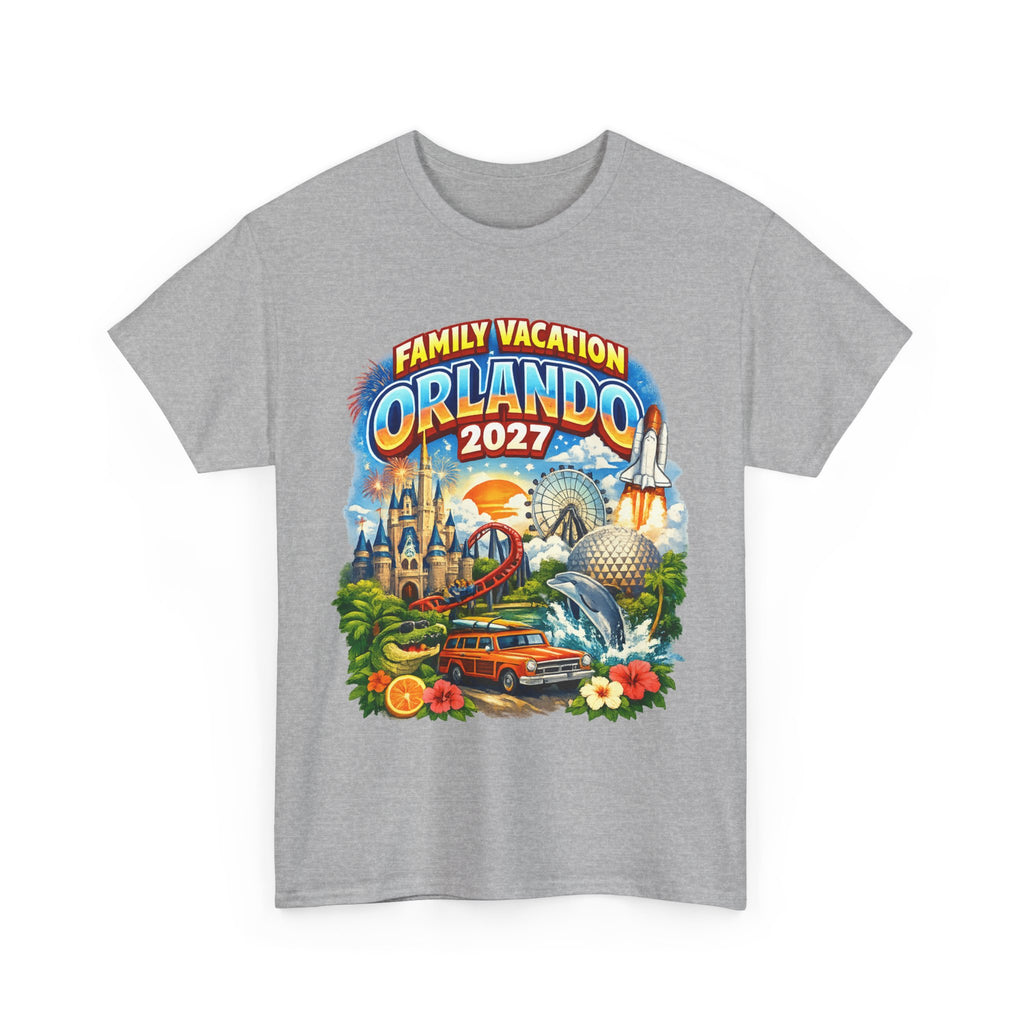 Orlando 2027 Family Vacation T-Shirt — Retro Theme Park Souvenir Tee