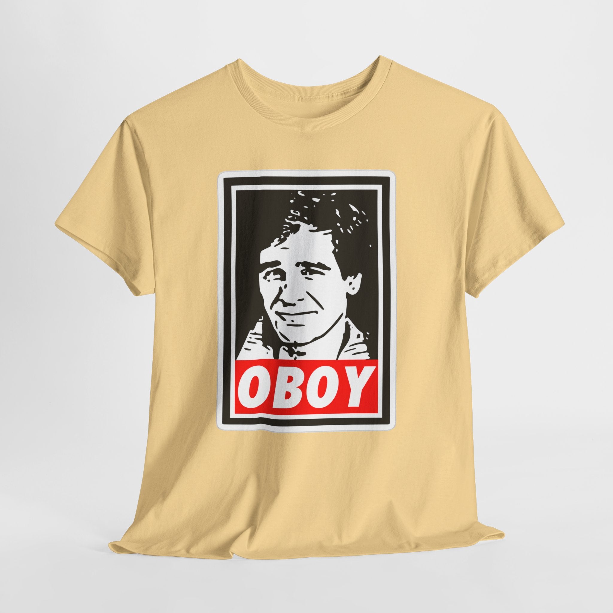 Oboy Quantum Leap Graphic Tee — Retro Pop Art Portrait T‑Shirt