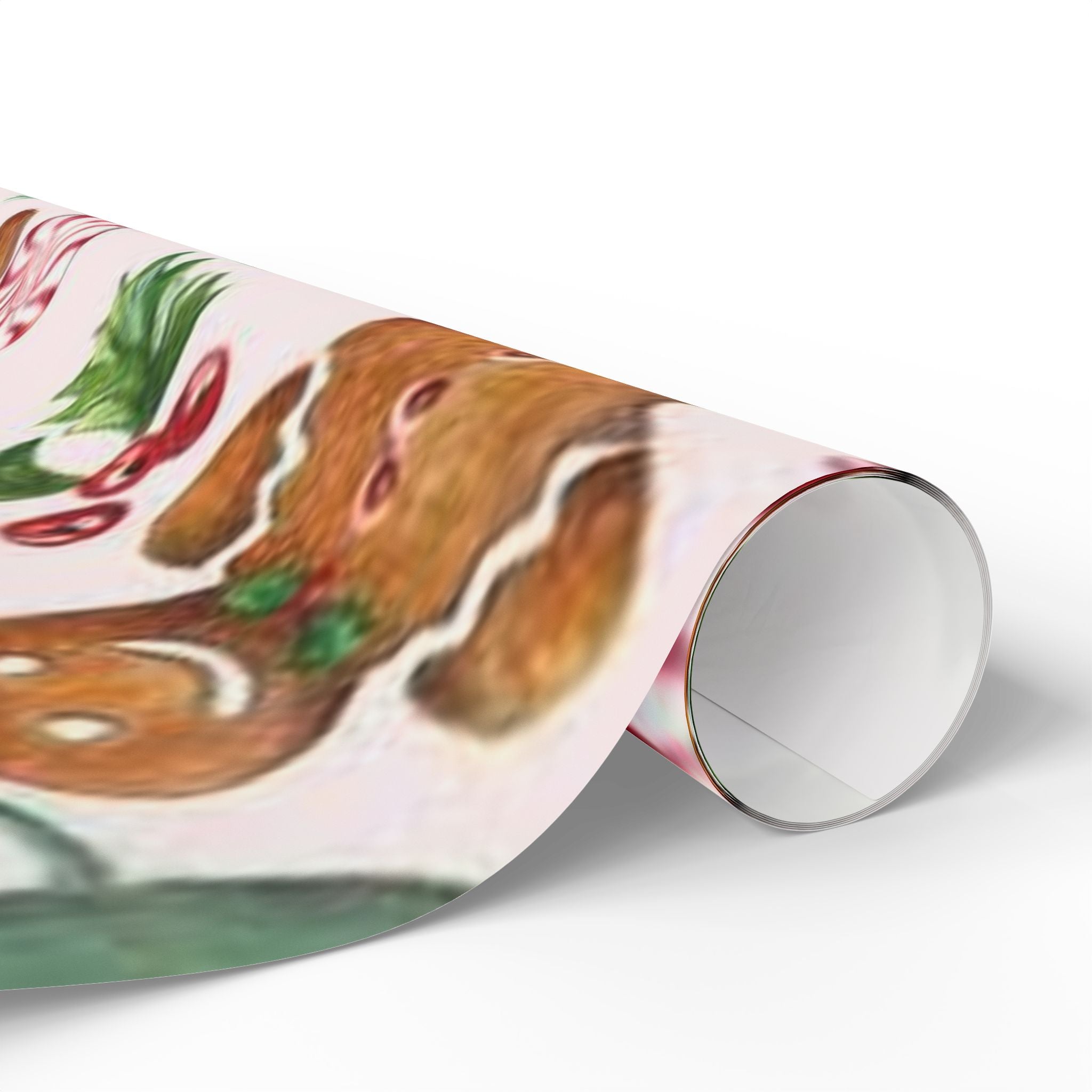 Gingerbread and Candy Canes Wrapping Papers