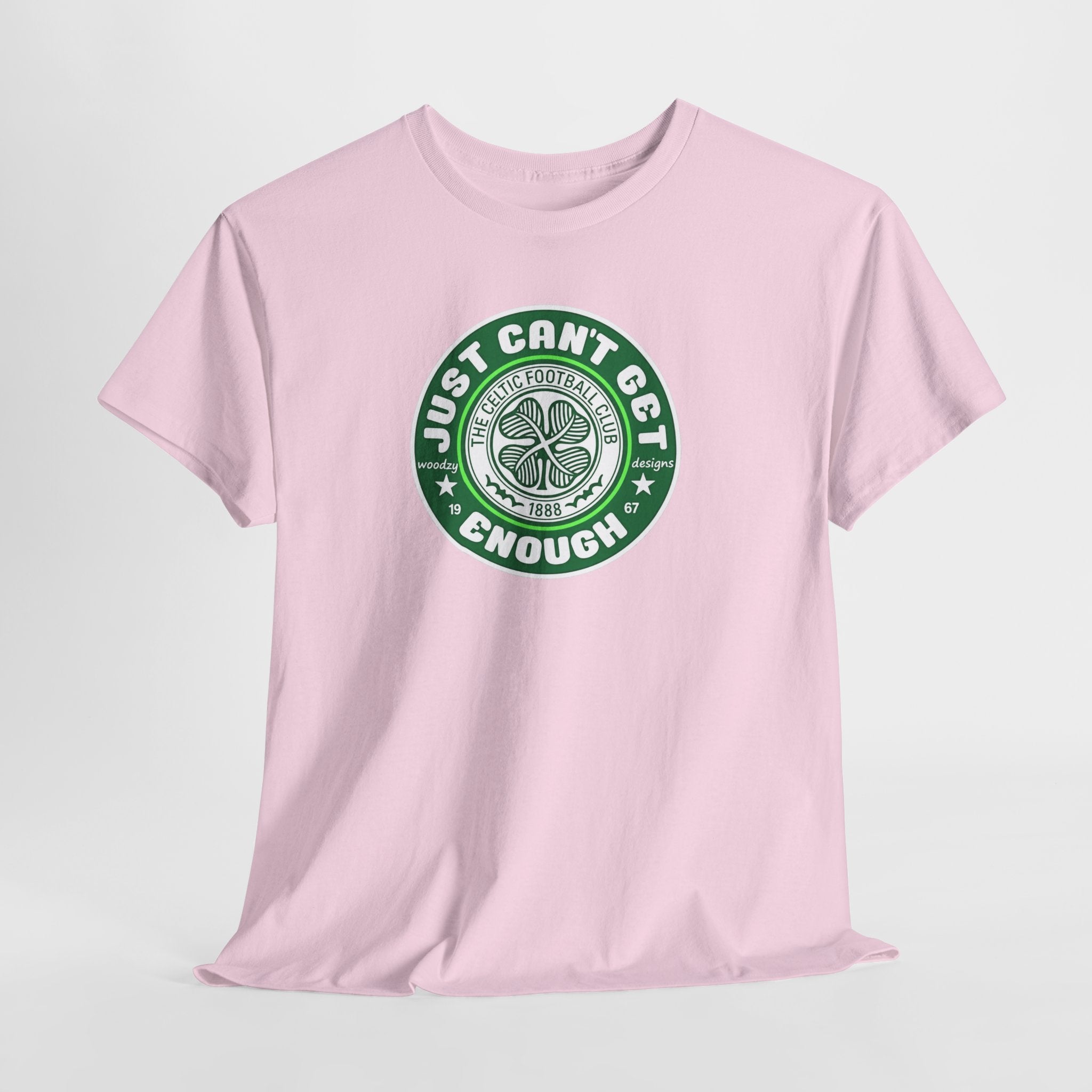 Celtic T-Shirt — "Just Can't Get Enough" Green Shamrock St. Patrick's Day Tee