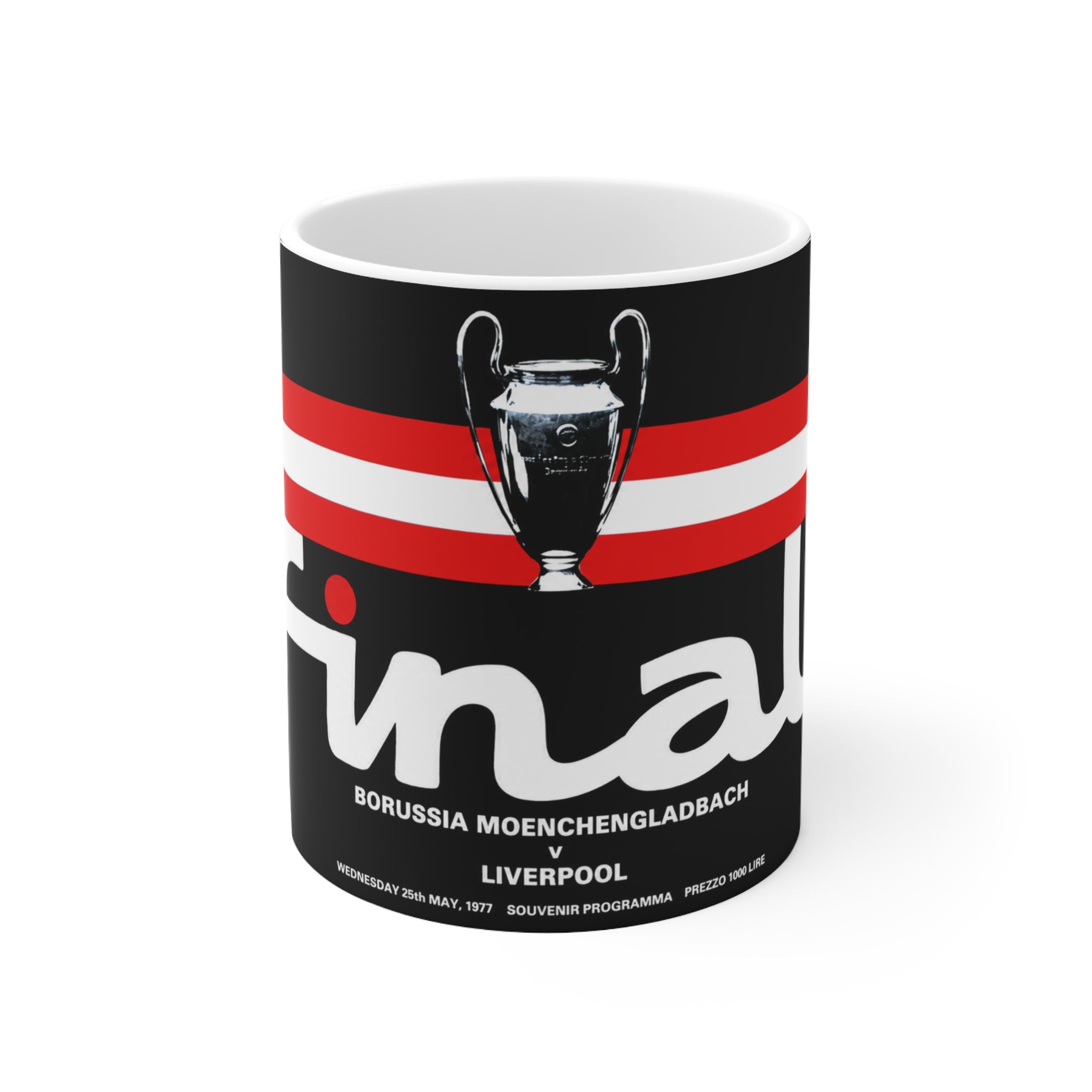 1977 European Cup Final Programme Cover Inspired Coffee Mug — Ceramic Cup (11oz/15oz)
