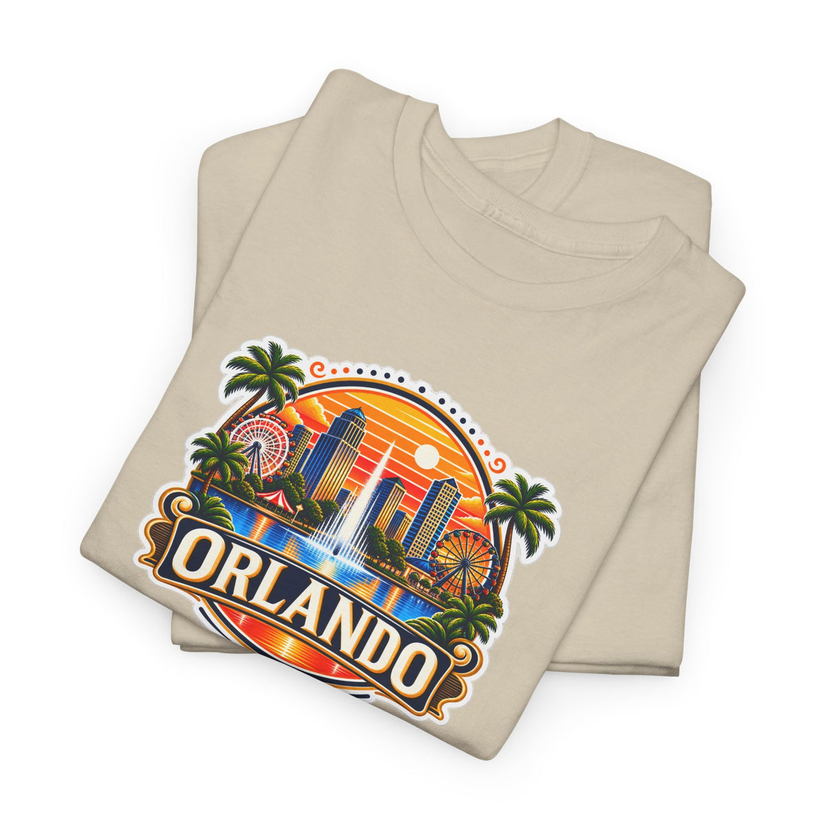 Orlando Sunset Logo Cotton T-Shirt
