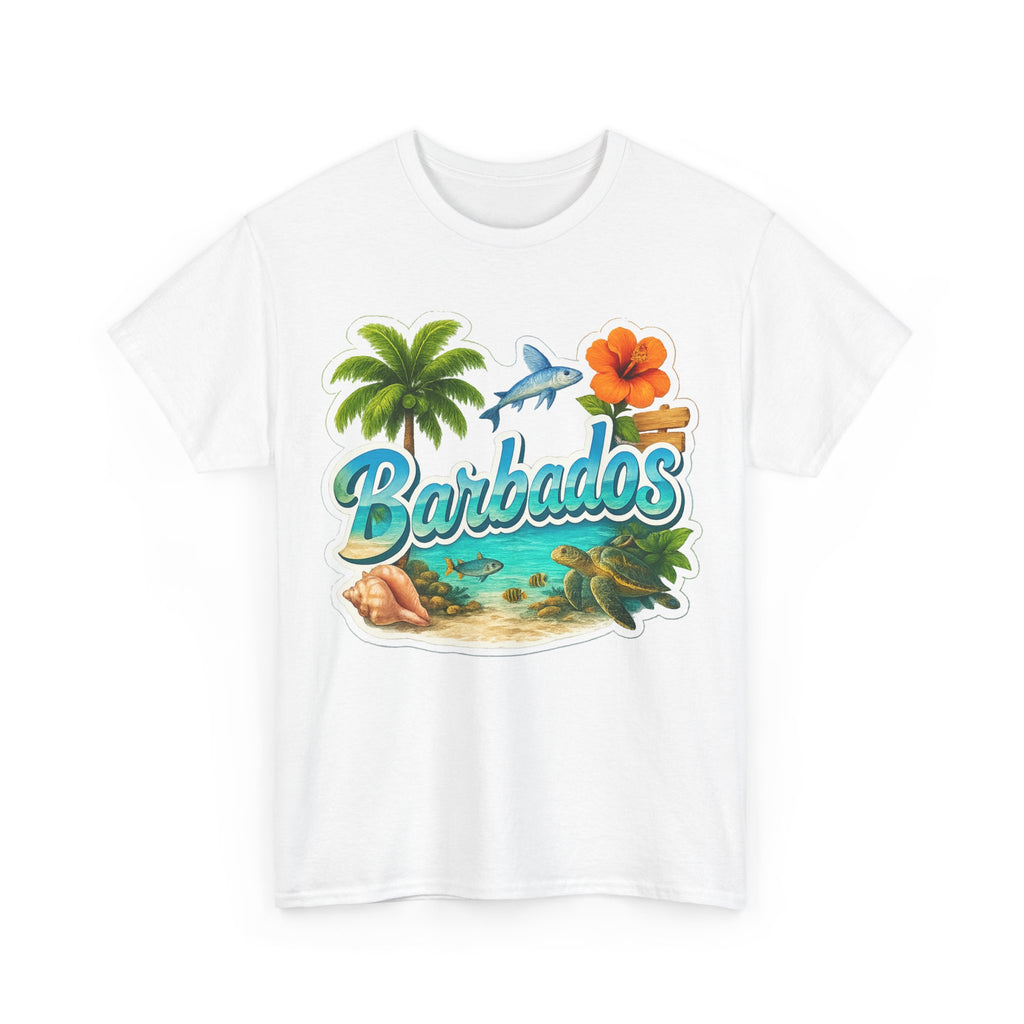 Barbados Beach Graphic Tee — Tropical Island Vacation T‑Shirt