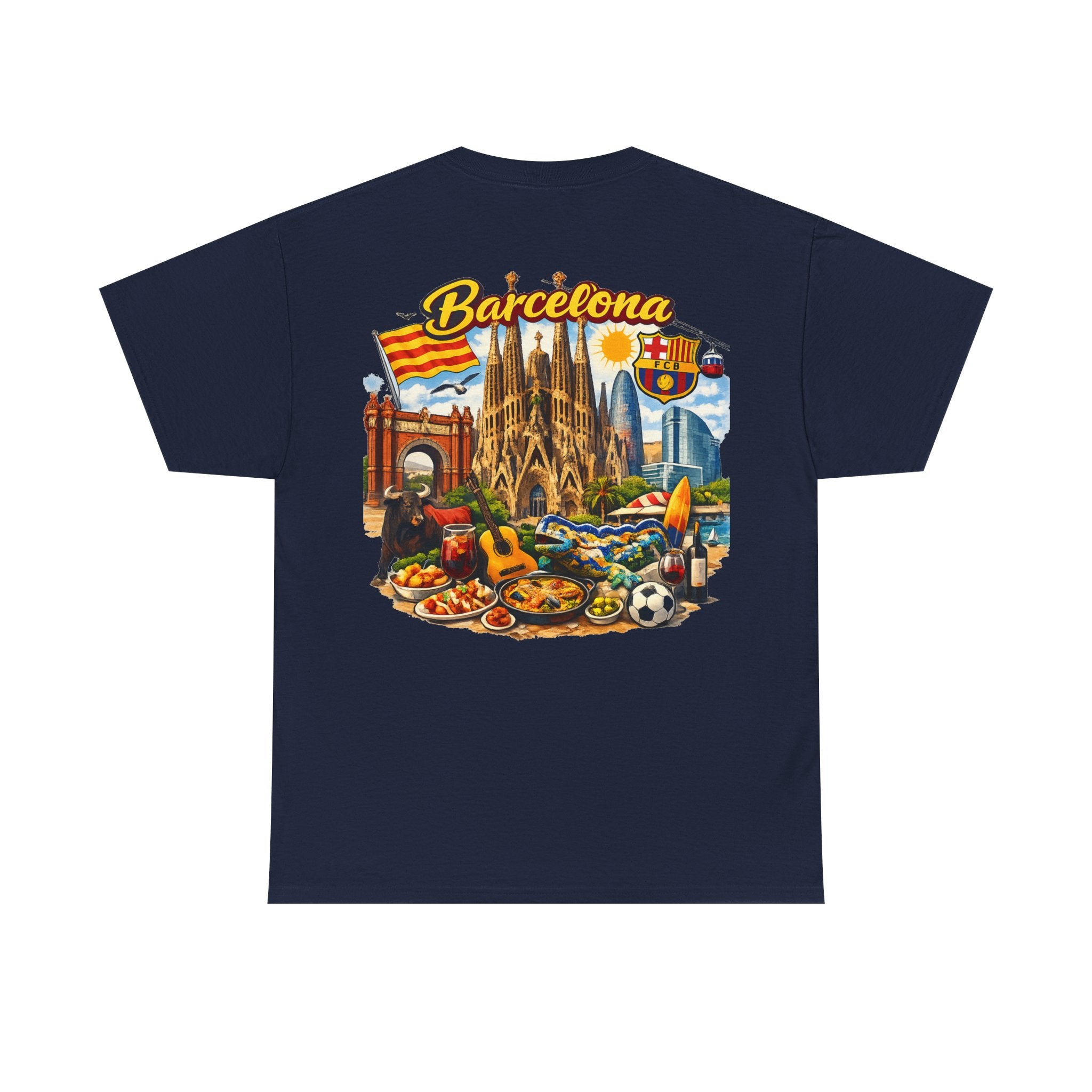 Barcelona Souvenir T‑Shirt — Vintage City Collage Tee
