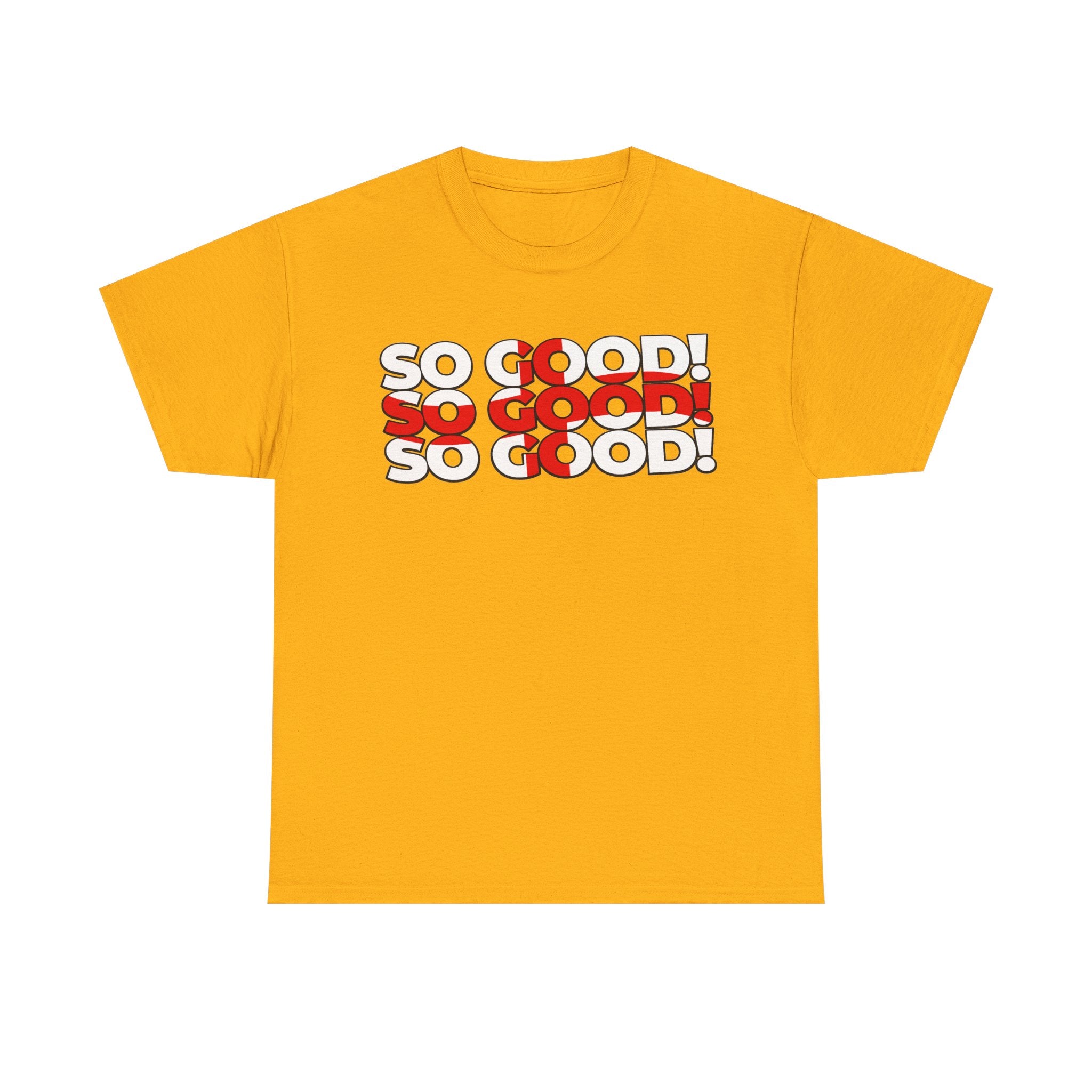 So Good! Retro Text Tee — Graphic White T-Shirt