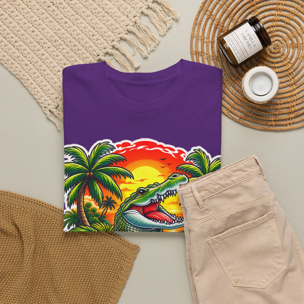 Florida Gator Sunset T-Shirt — Tropical Palm Beach Vacation Tee