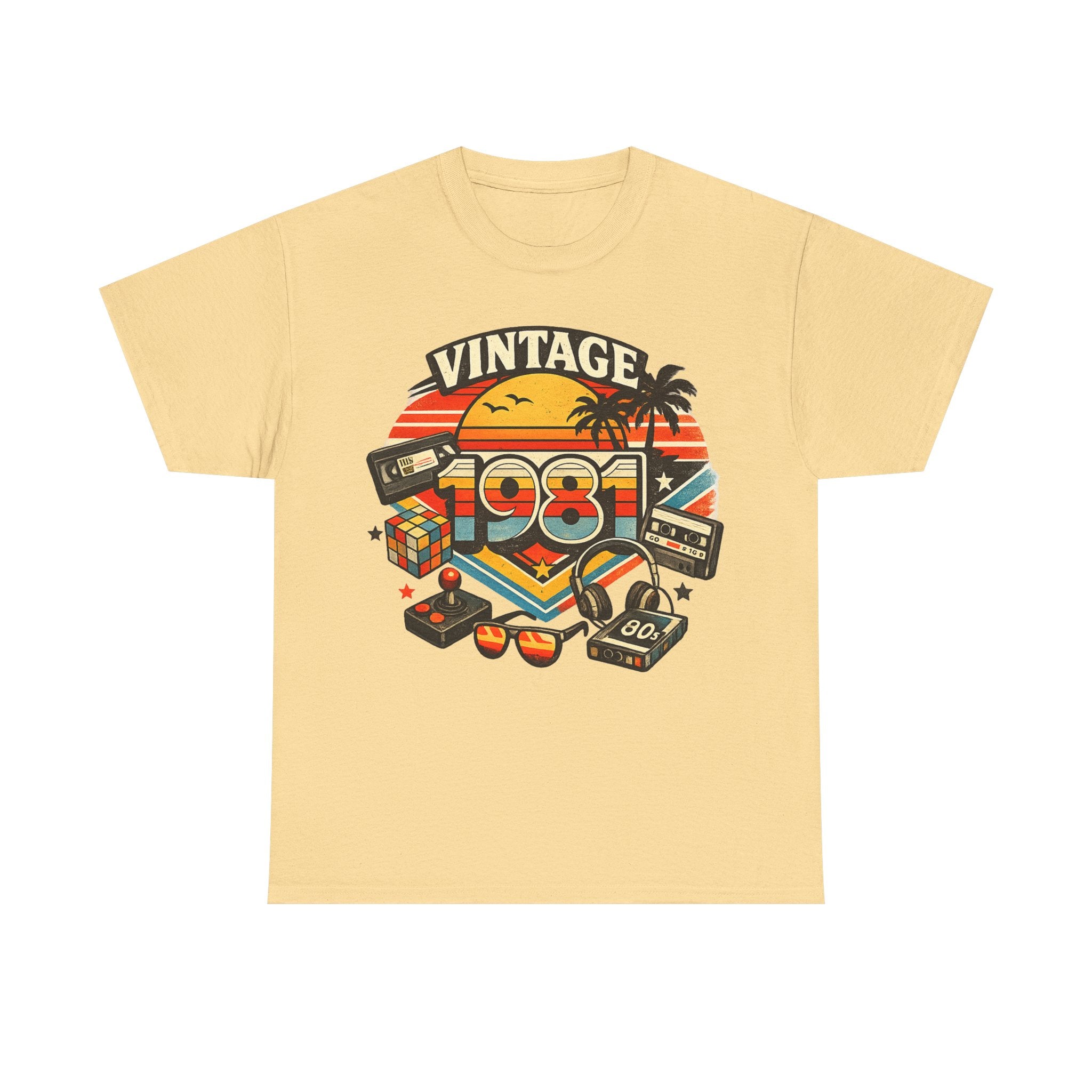 Vintage 1981 Retro Tee — 80s Nostalgia Graphic T-Shirt