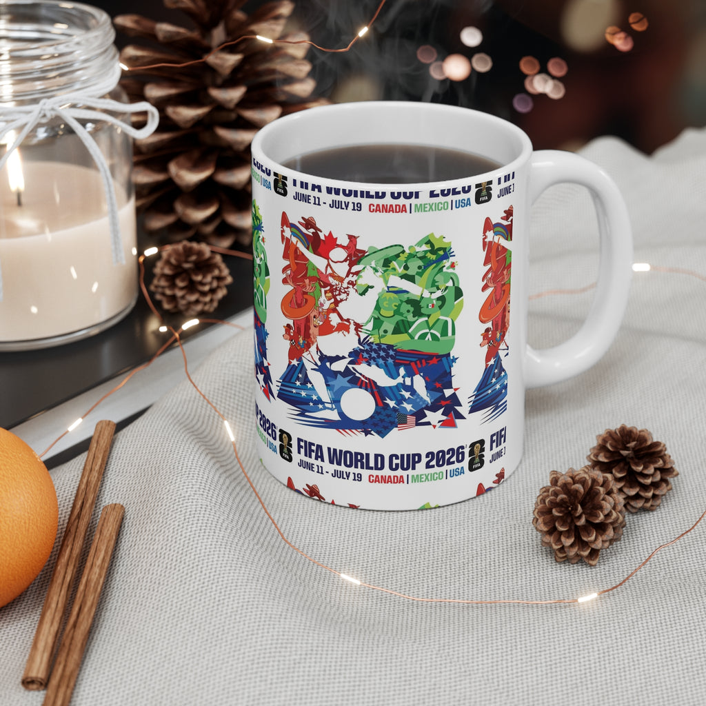 FIFA World Cup 2026 Poster Ceramic Coffee Mug — 11oz/15oz