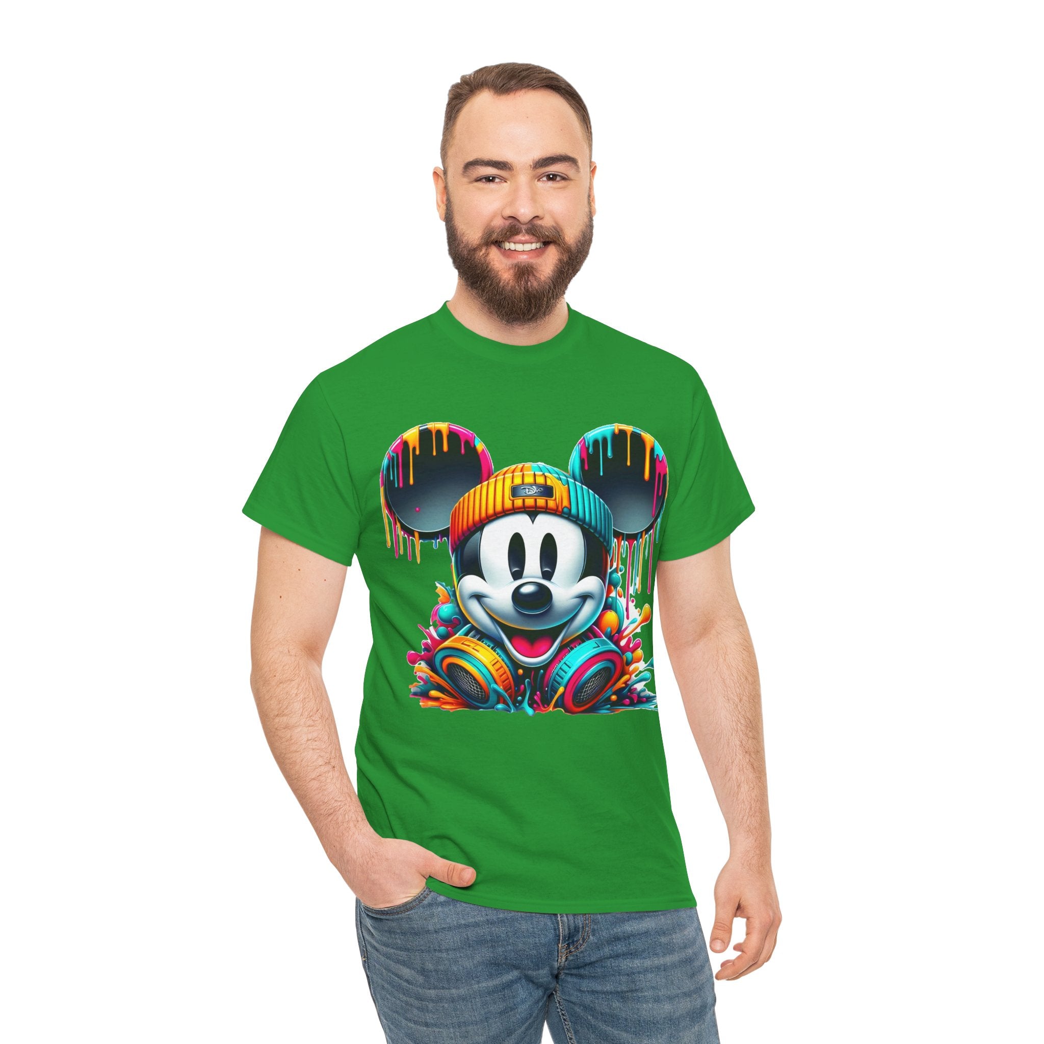 Mickey Graphic Tee — Colorful Street Art Mouse Character T-Shirt