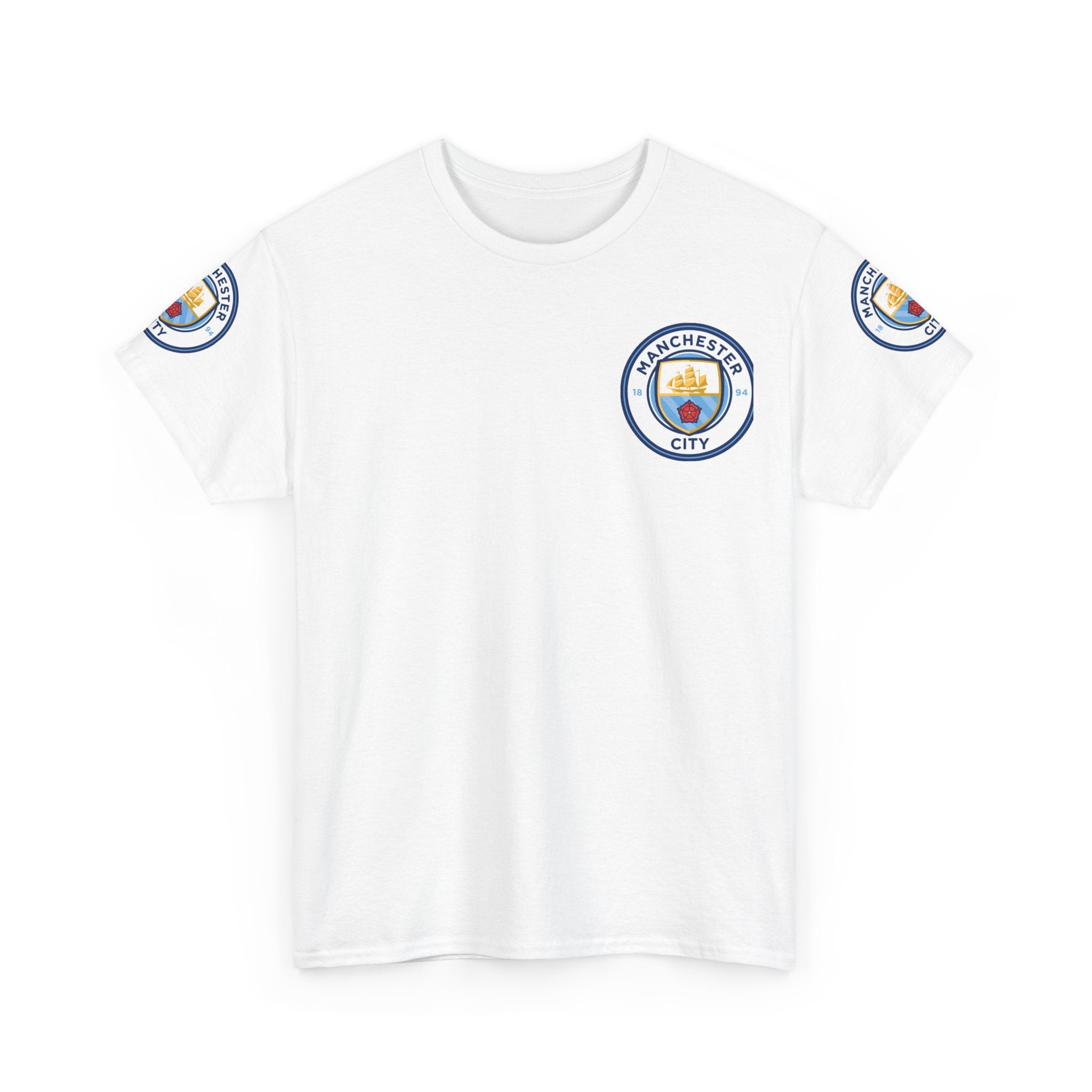 Manchester City Crest T-Shirt — Football Club Logo Tee