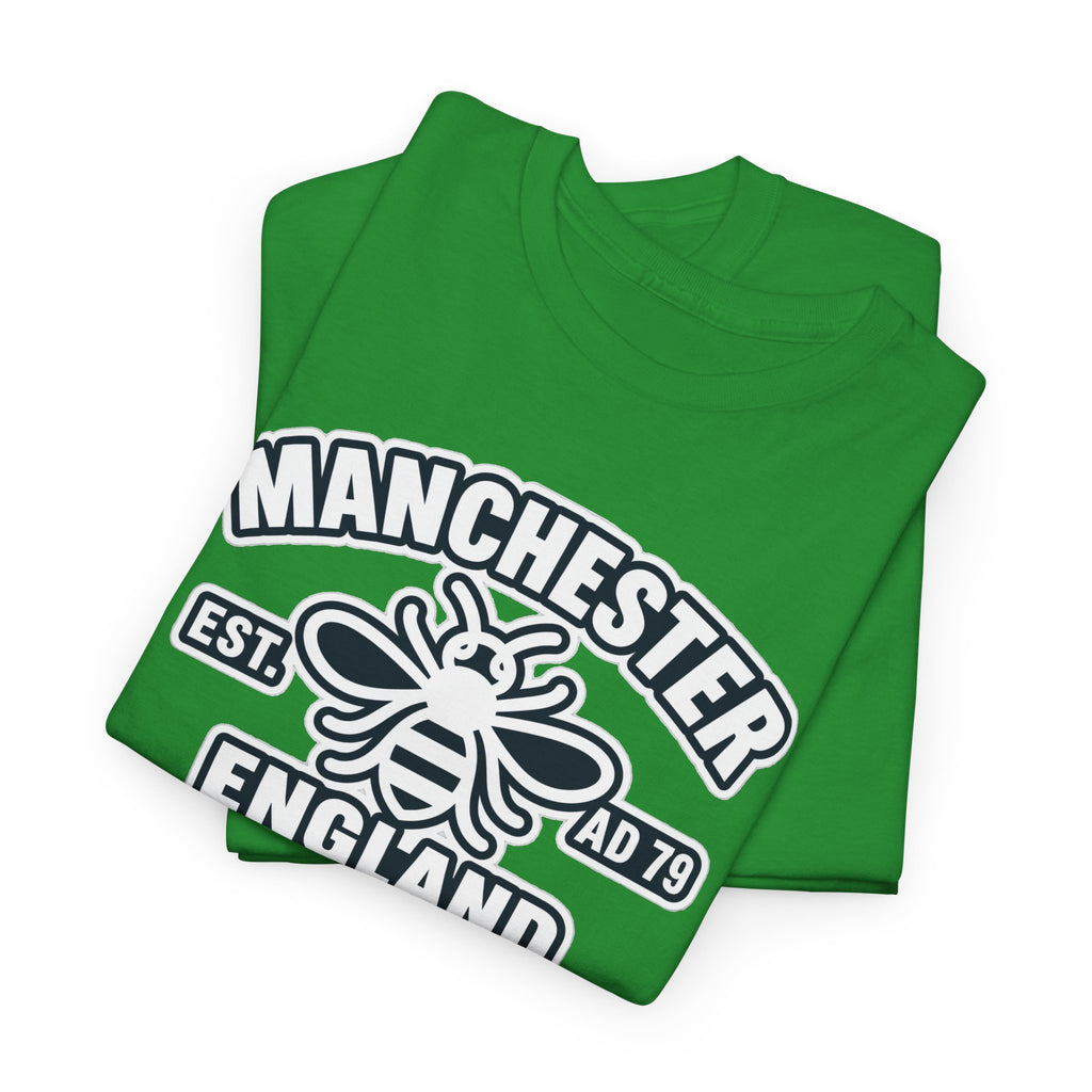 Manchester Bee Cotton T-Shirt – Established 1979 England Graphic Tee