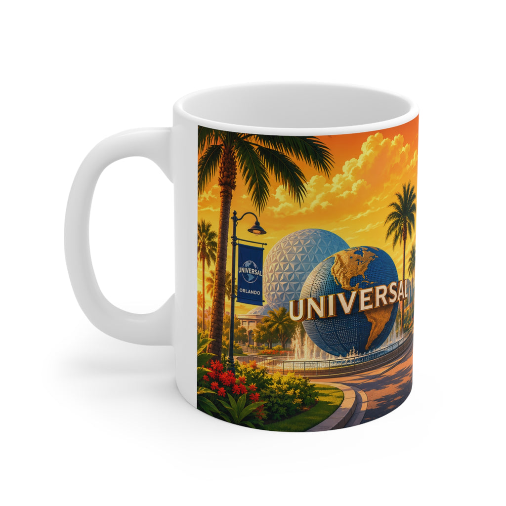 Orlando Florida Retro Sunset Mug — Vintage Theme Park Coffee Cup