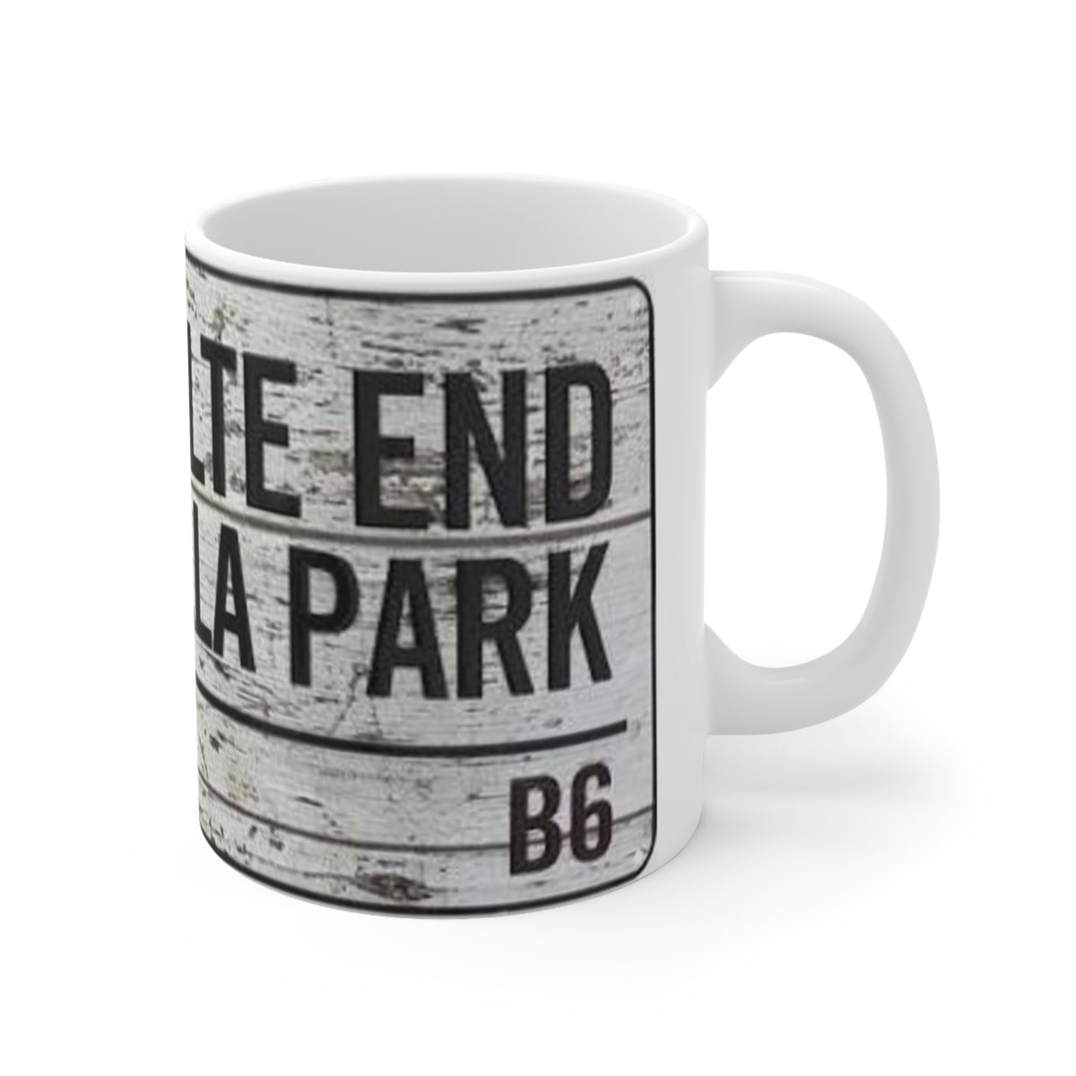Aston Villa Holte End Retro Woodgrain Ceramic Mug — 11oz & 15oz