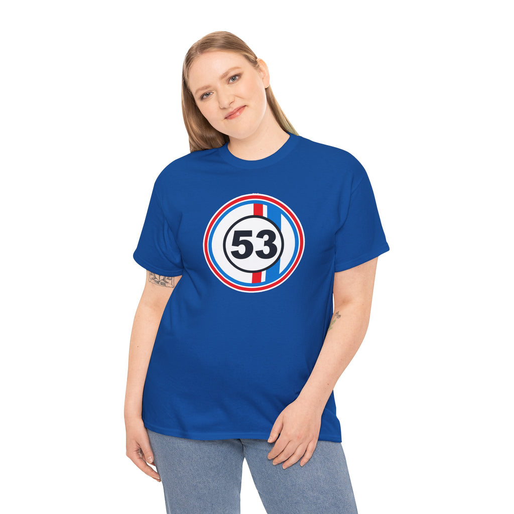Racing Stripe Number 53 Cotton T-Shirt / Tee