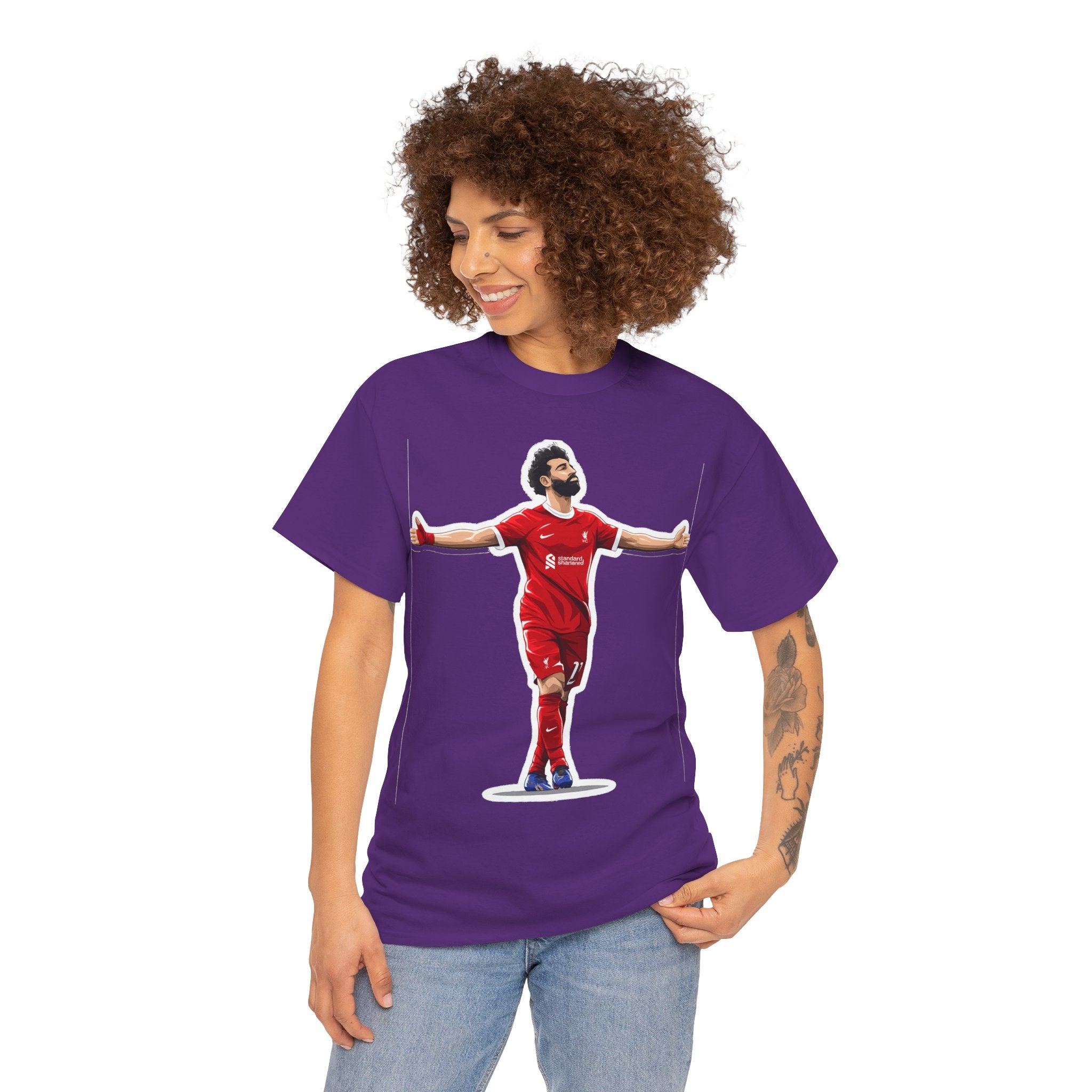 Mo Salah Celebration Tee — Liverpool Graphic T-Shirt