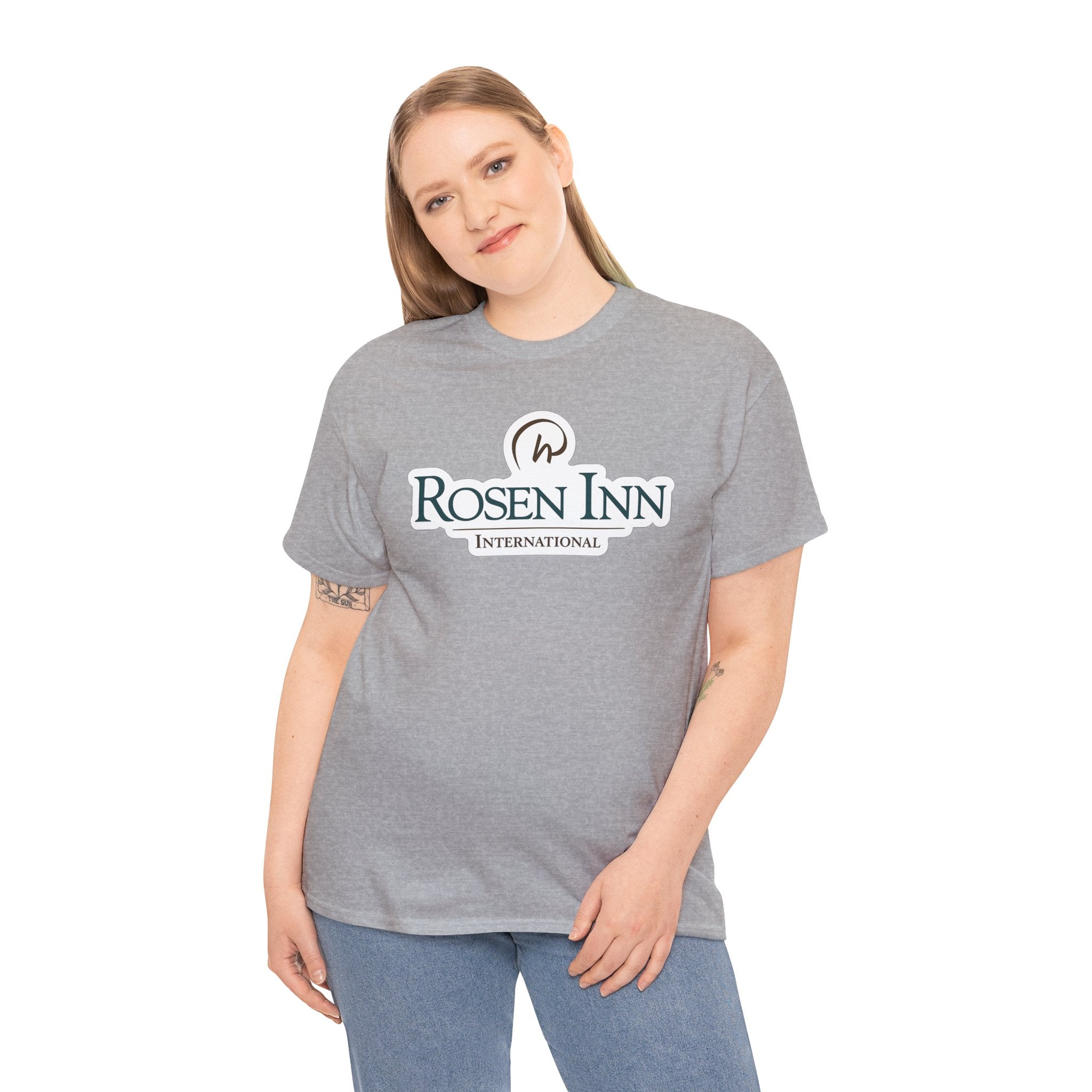 Rosen Inn International Inspired Logo Cotton T-Shirt Tee