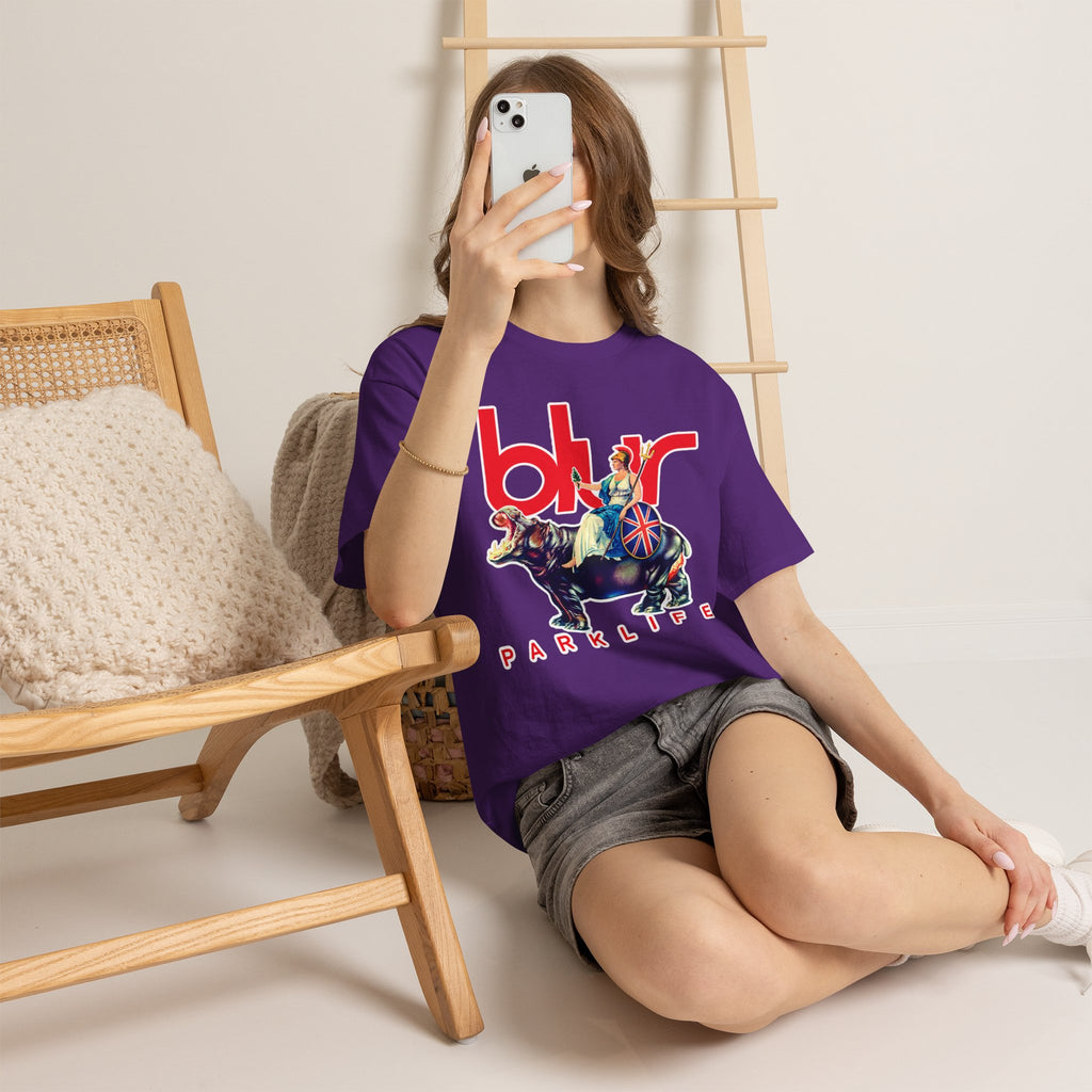 Blur PARKLIFE British Bulldog Graphic Cotton T-Shirt