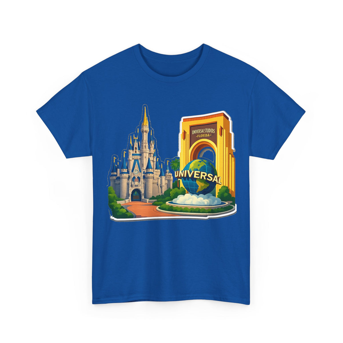Disney & Universal Orlando Theme Park Travel Souvenir Cotton T-Shirt