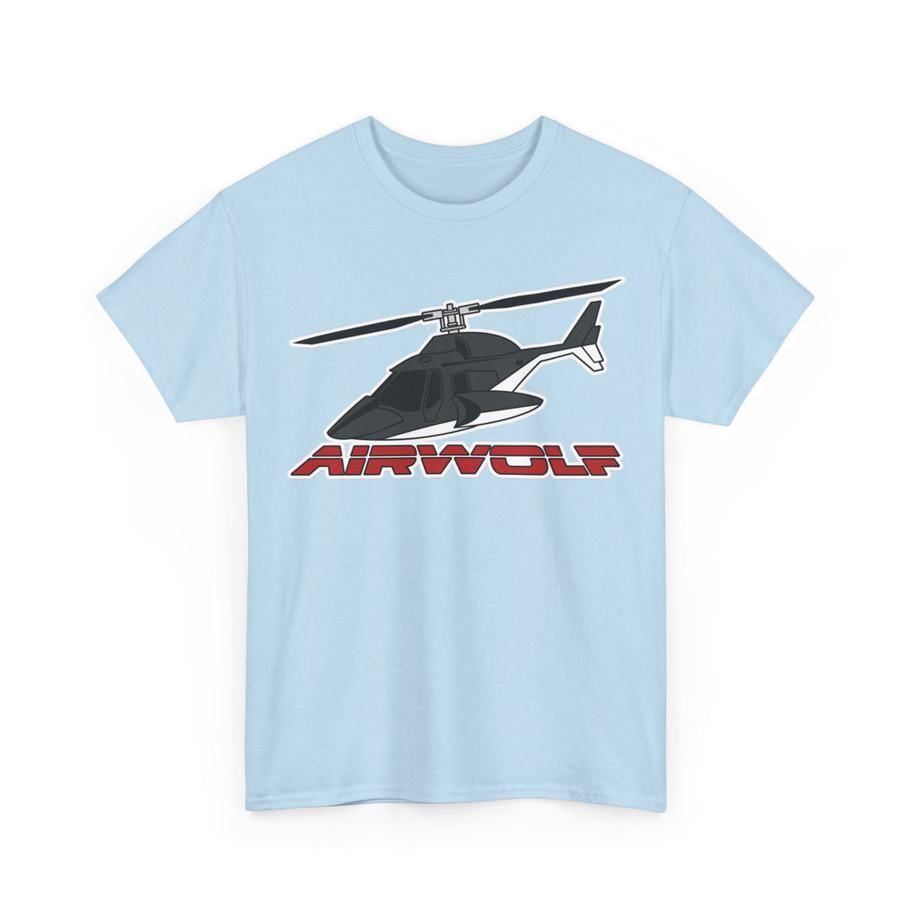 Helicopter Airwolf Tee — Retro Airwolf Logo Graphic T‑Shirt